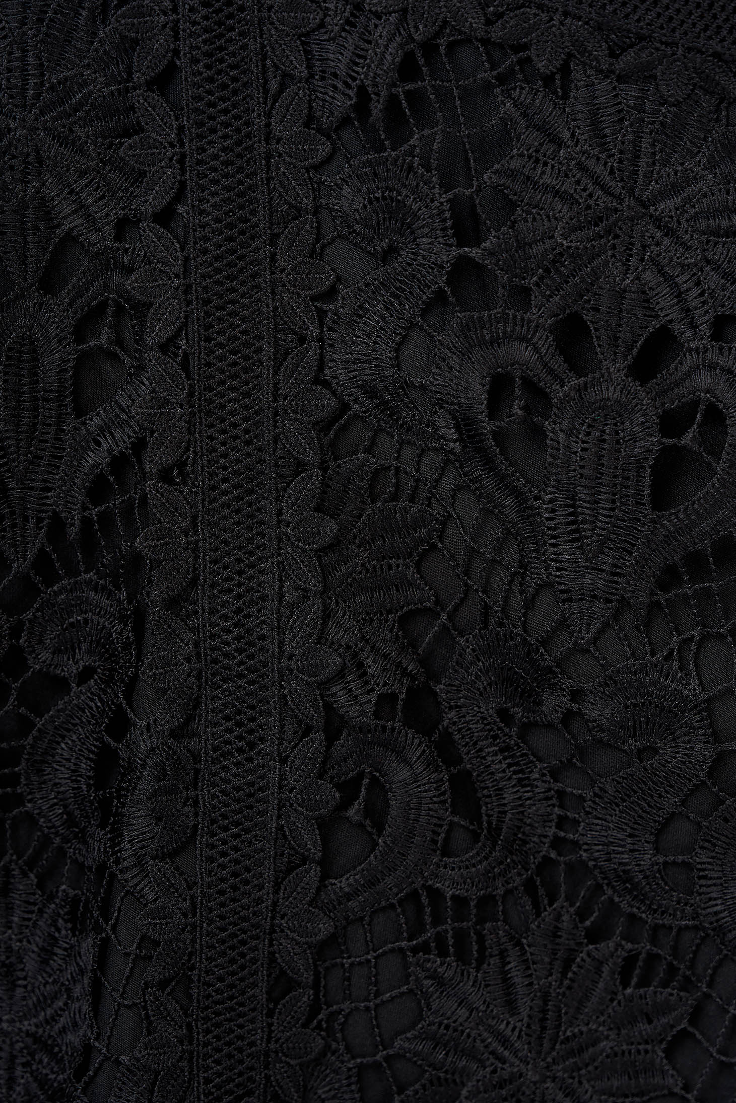 Fekete elegáns pamutból készült női blúz 5 - StarShinerS.hu
