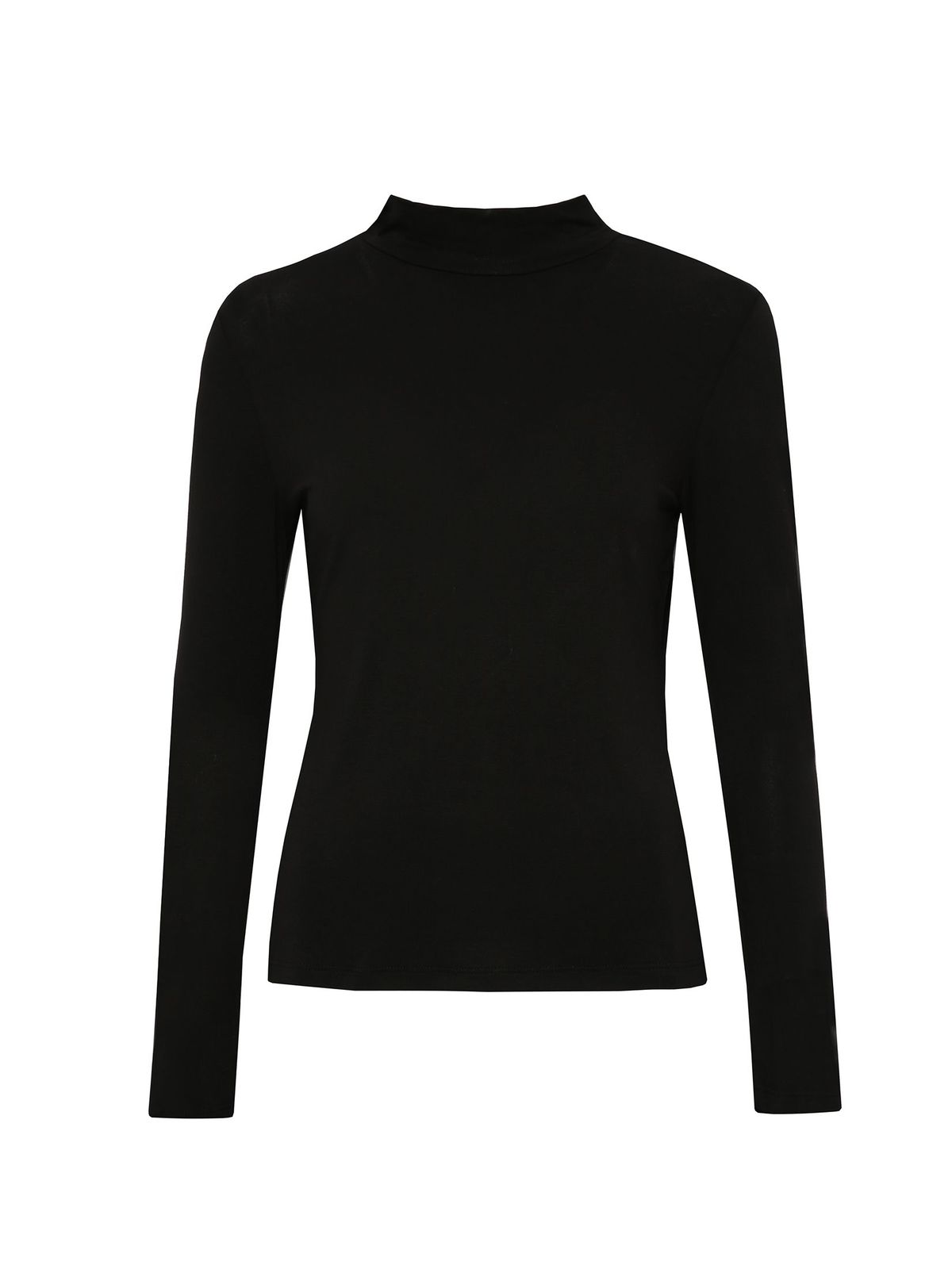 Black sweater from elastic fabric with turtle neck 6 - StarShinerS.com