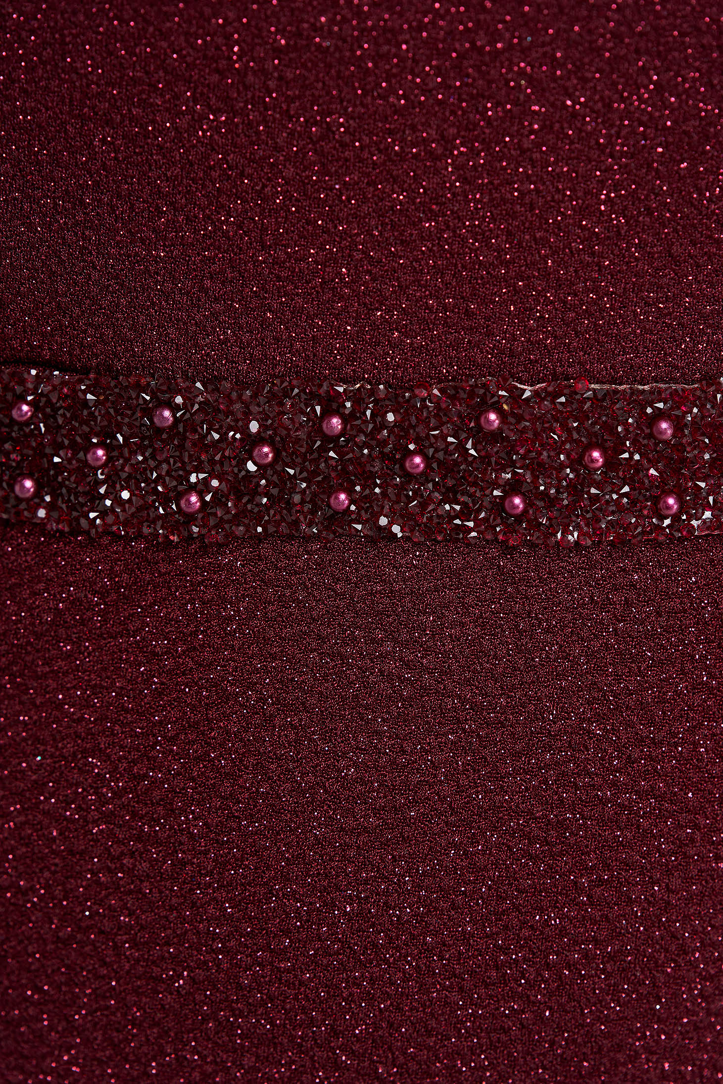Ruha burgundy sellő ruha hosszú csillogó díszítések 4 - StarShinerS.hu