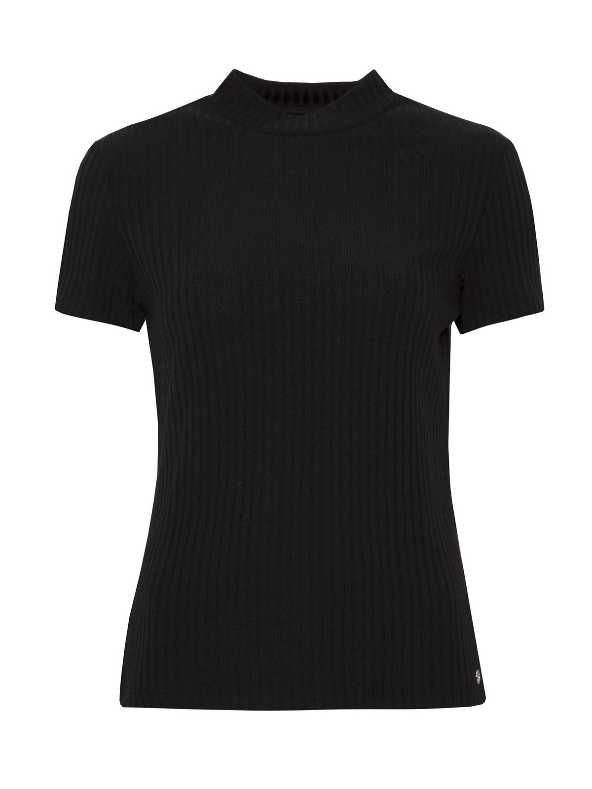 Black women`s blouse lycra with turtle neck tented 6 - StarShinerS.com