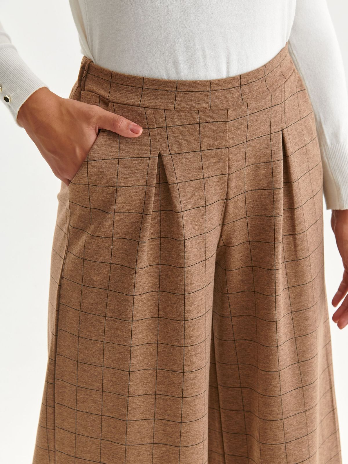 Lightbrown trousers cloth loose fit with pockets 2 - StarShinerS.com