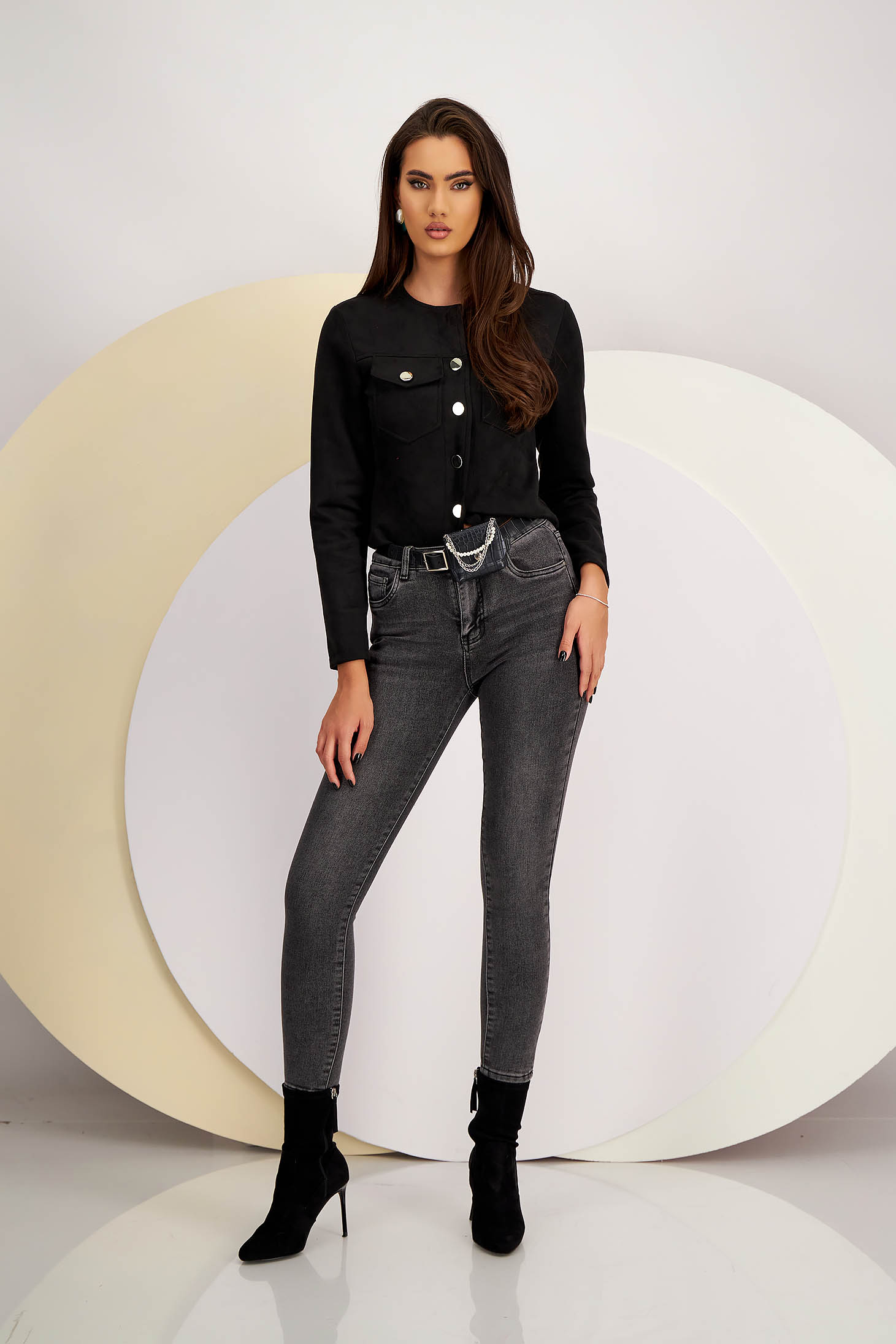 Black skinny jeans with pockets - SunShine 6 - StarShinerS.com