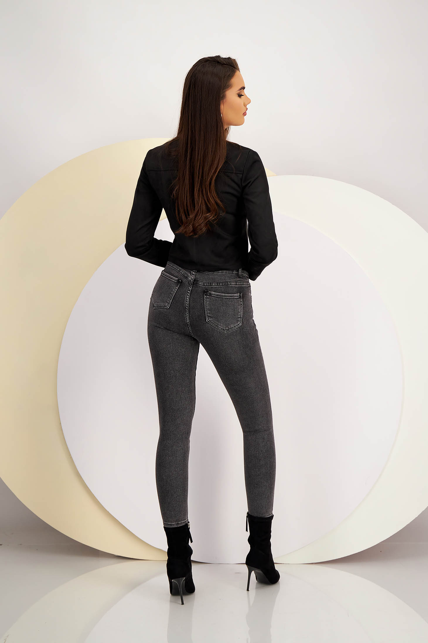 Black skinny jeans with pockets - SunShine 4 - StarShinerS.com