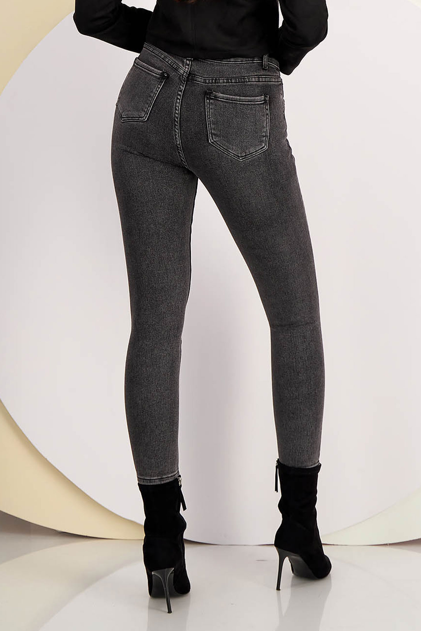 Black skinny jeans with pockets - SunShine 5 - StarShinerS.com