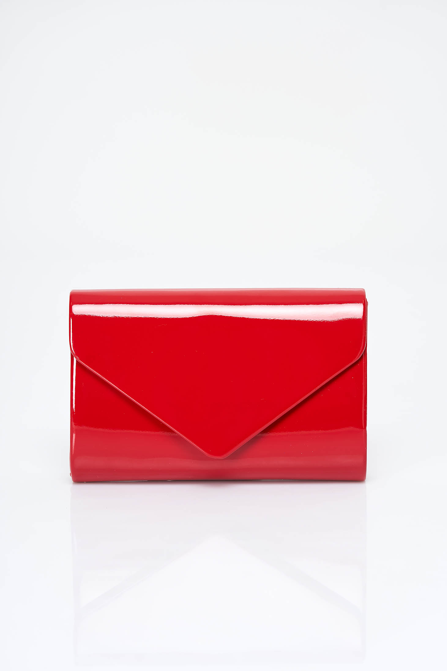 Red bag from ecological varnished leather 3 - StarShinerS.com