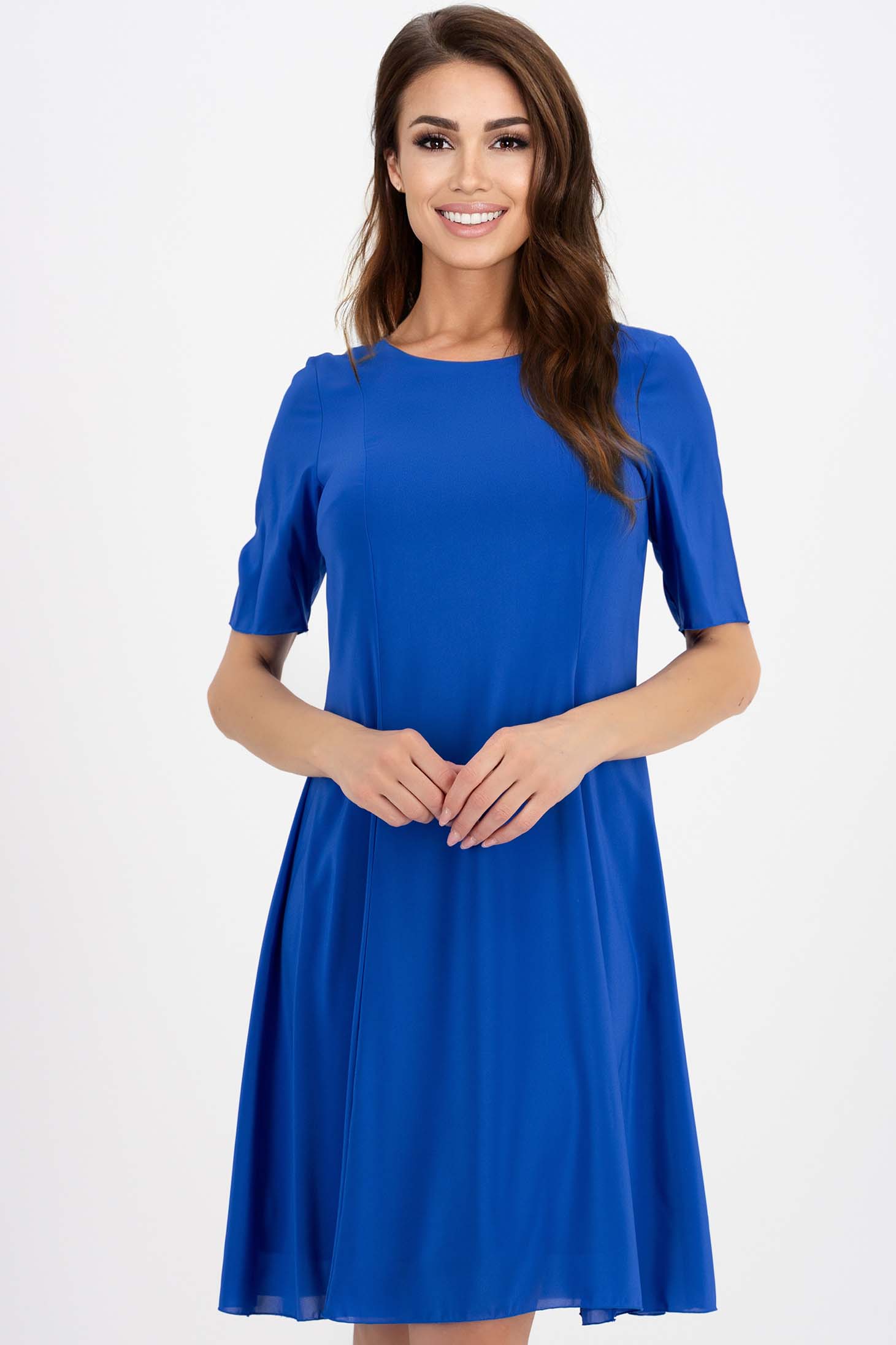 Kék rugalmas szövet női kosztüm 2 - StarShinerS.hu