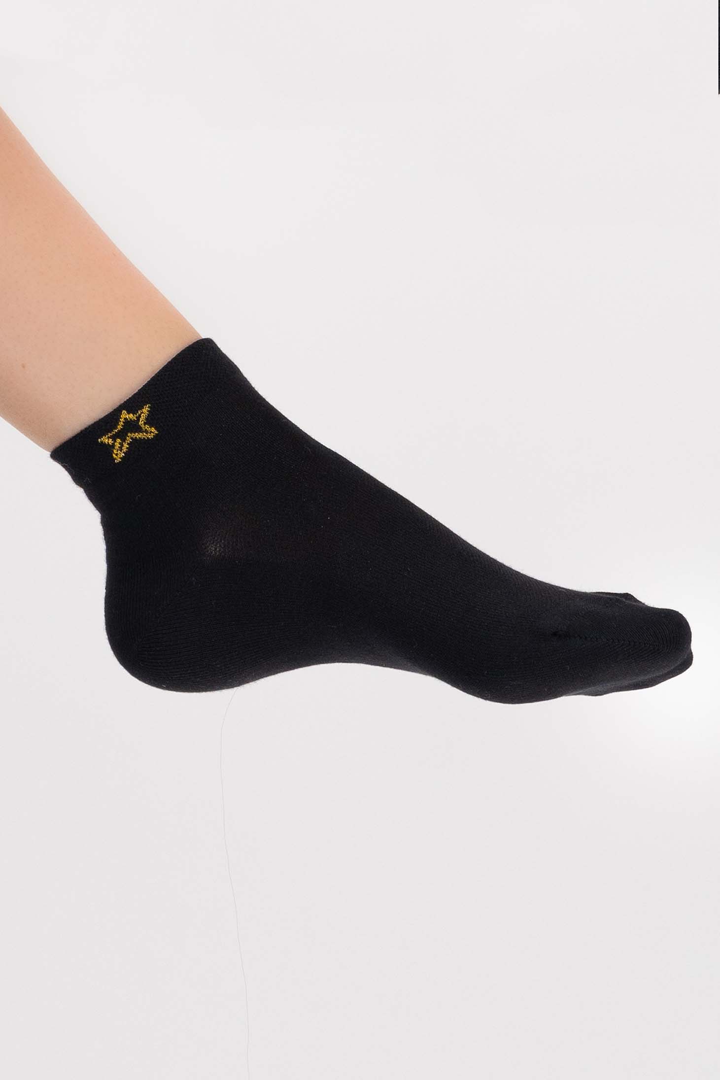 Fekete pamut zokni 4 - StarShinerS.hu