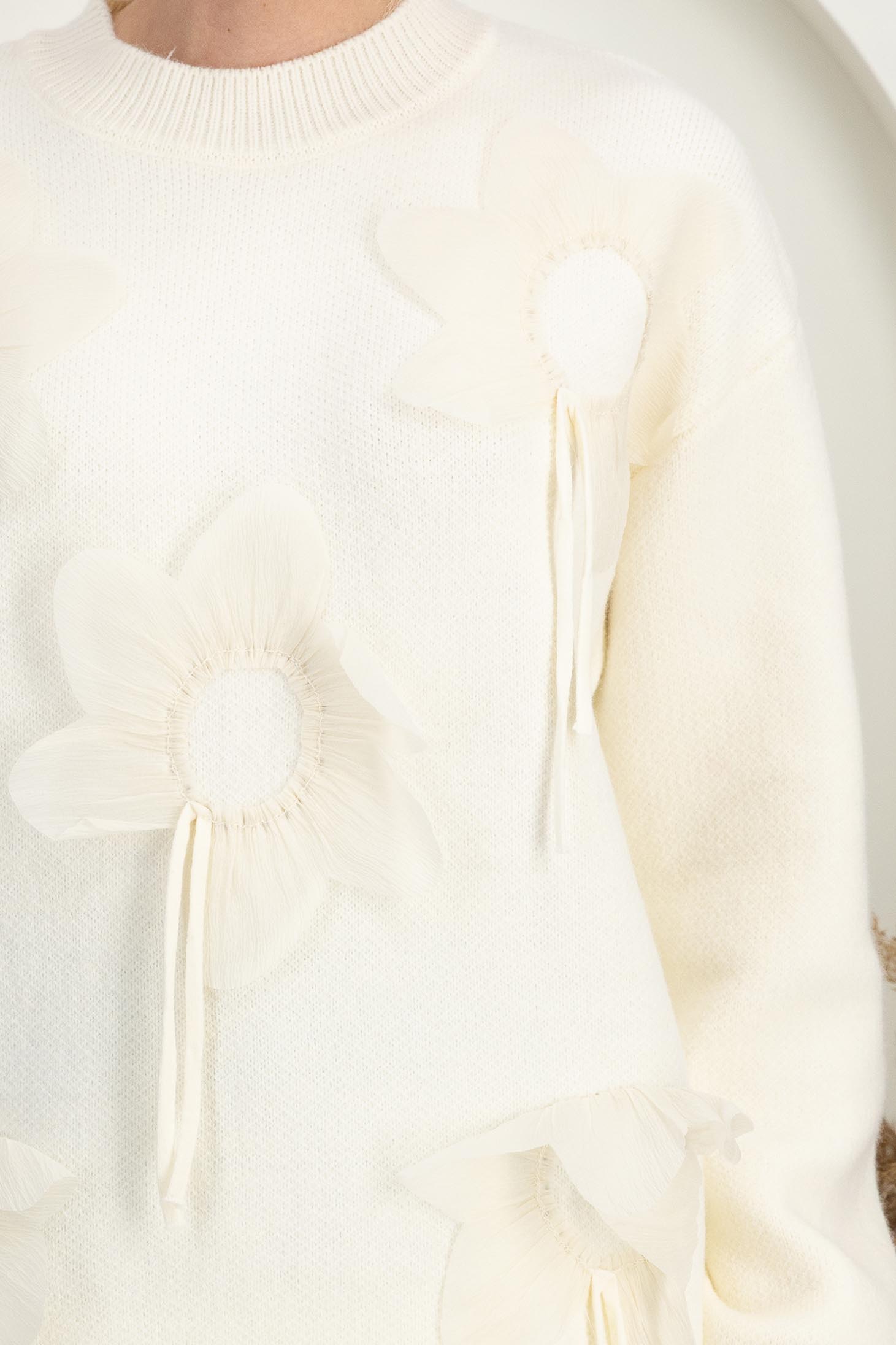 Ivory damski džemperi pletenje širok 6 - StarShinerS.hr