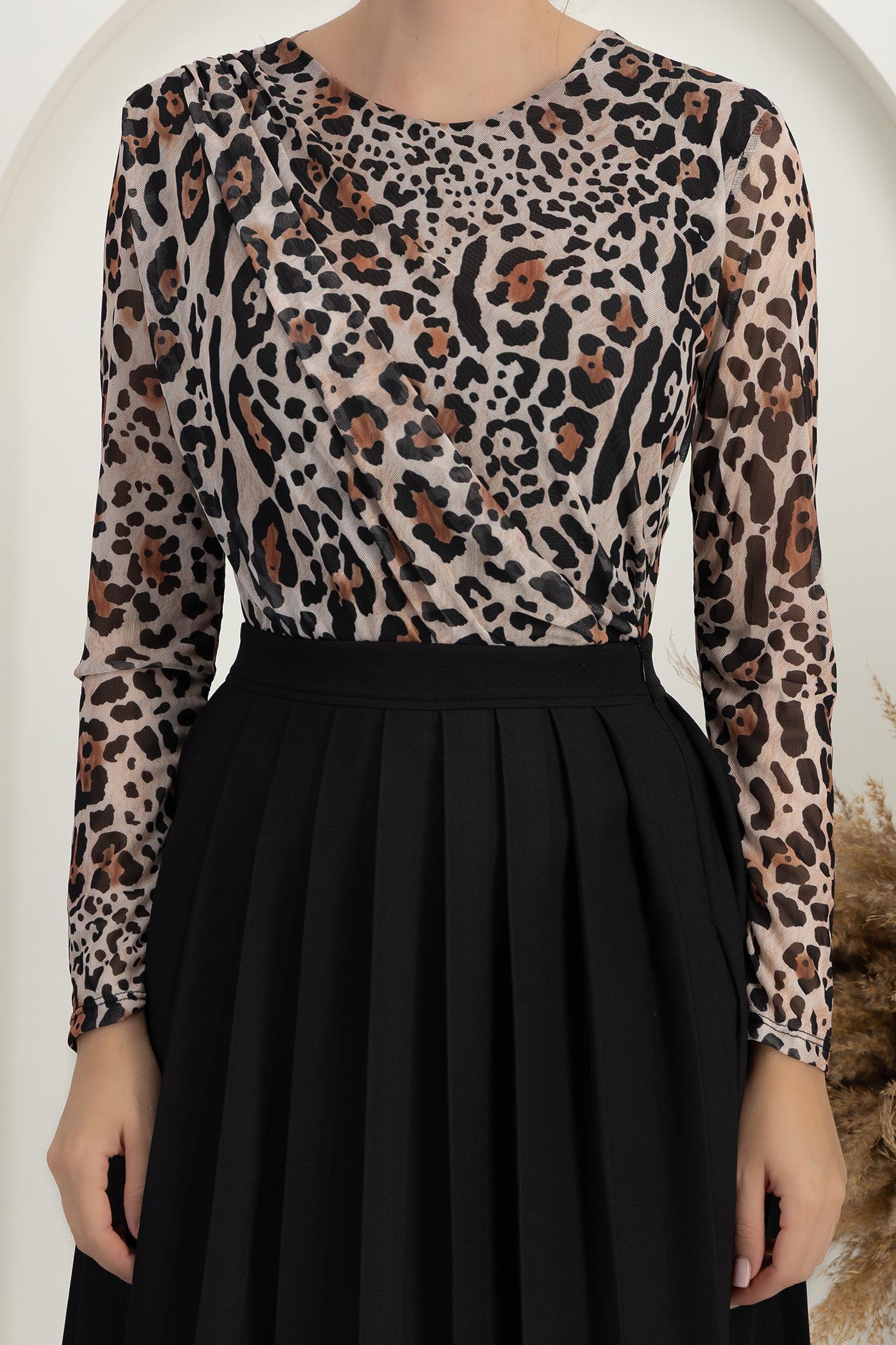 Barna body szűk szabású tüll 4 - StarShinerS.hu