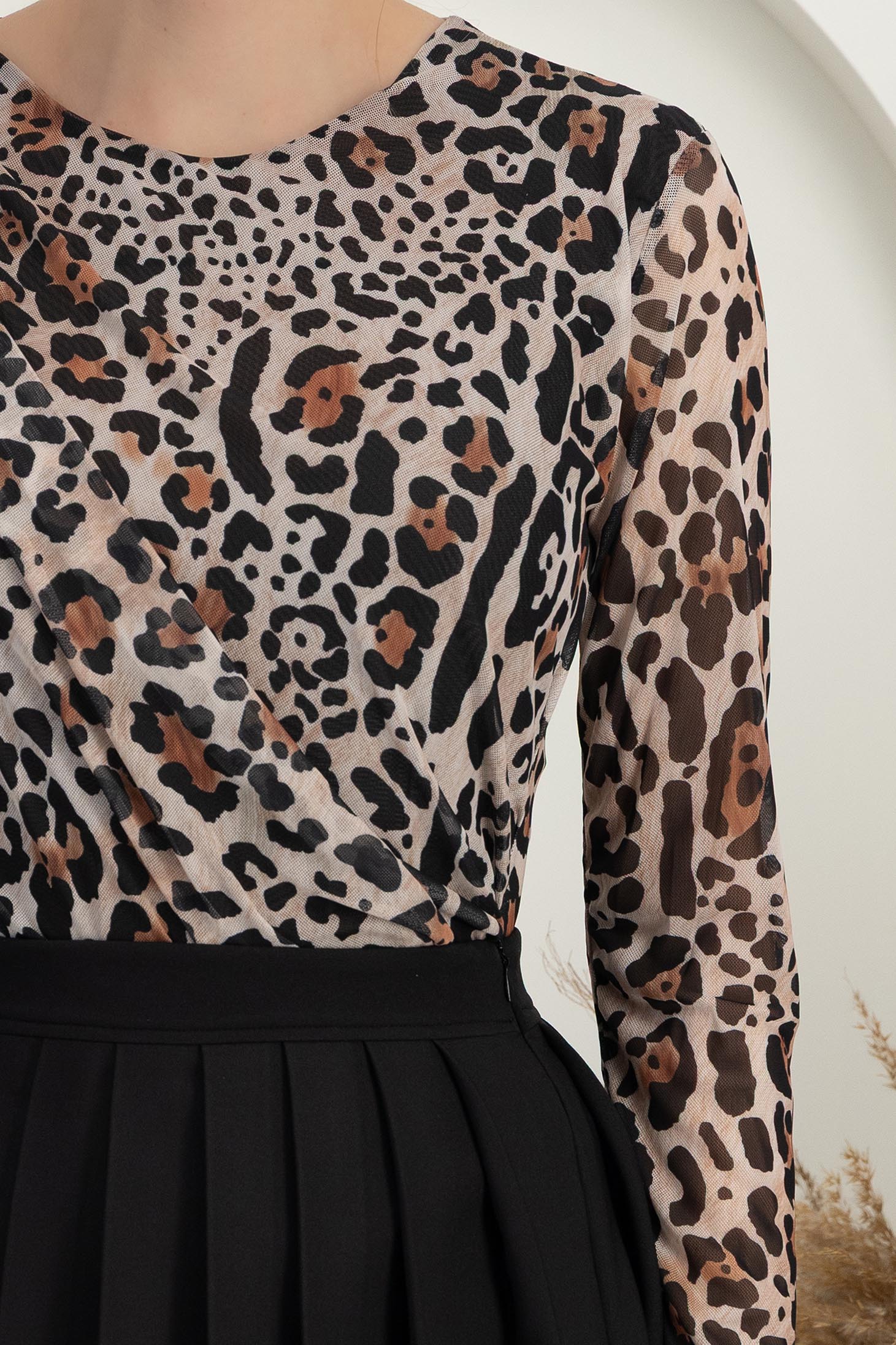 Barna body szűk szabású tüll 6 - StarShinerS.hu