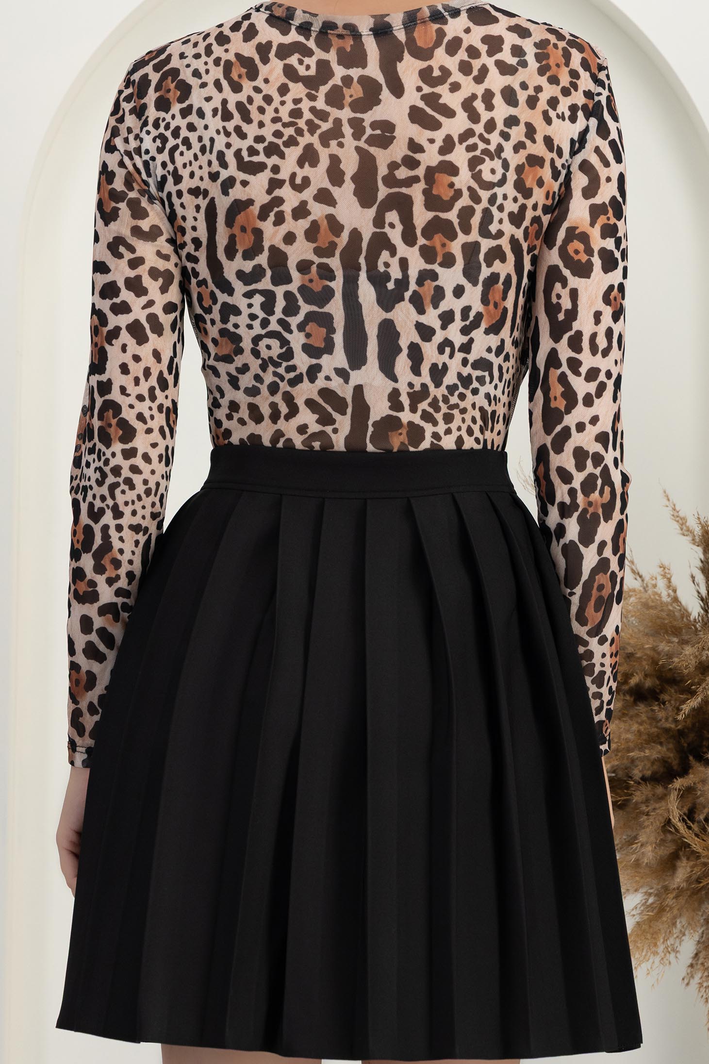 Barna body szűk szabású tüll 5 - StarShinerS.hu