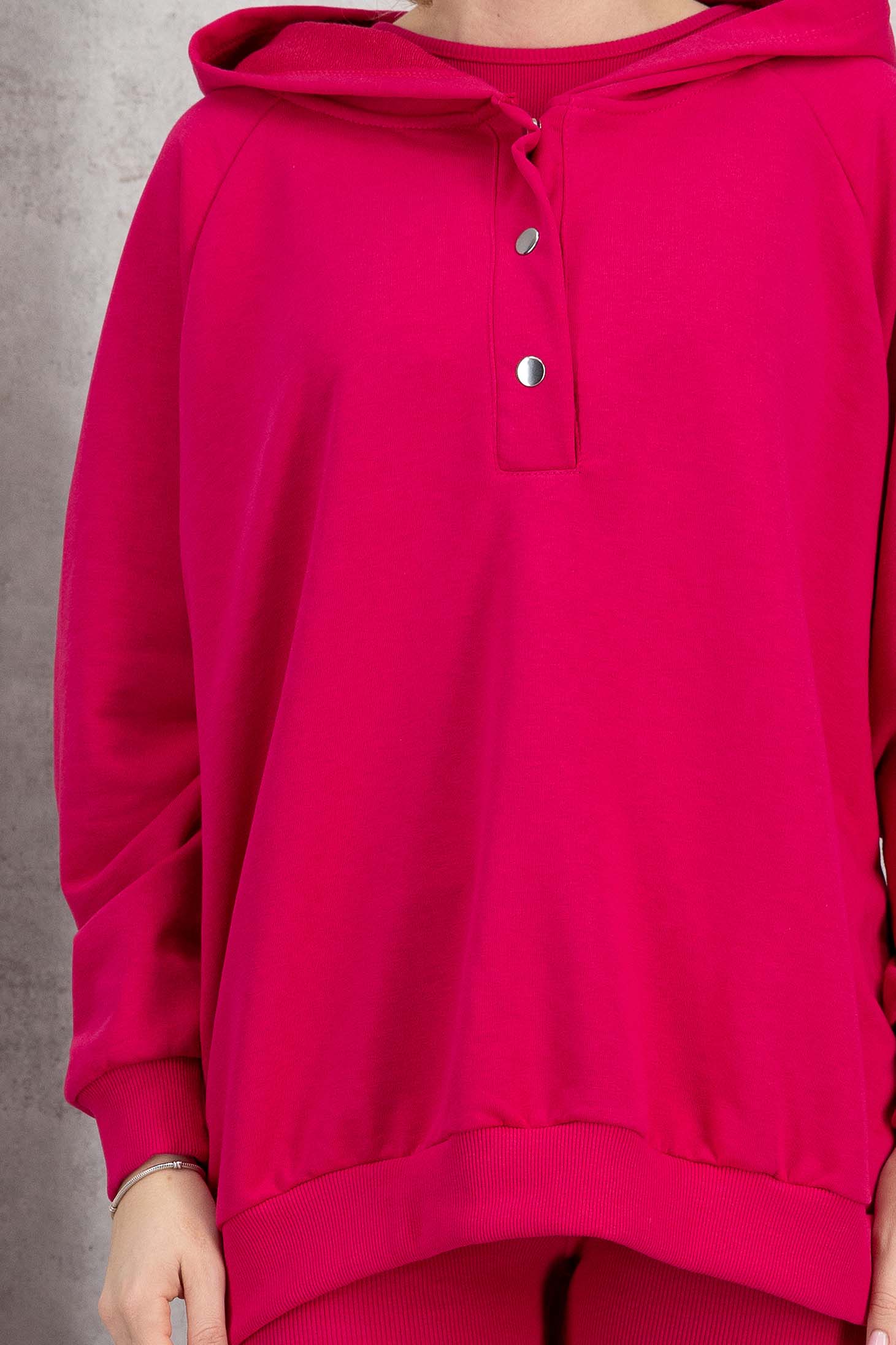 Trening din 3 piese din bumbac elastic fuchsia 7 - StarShinerS.ro