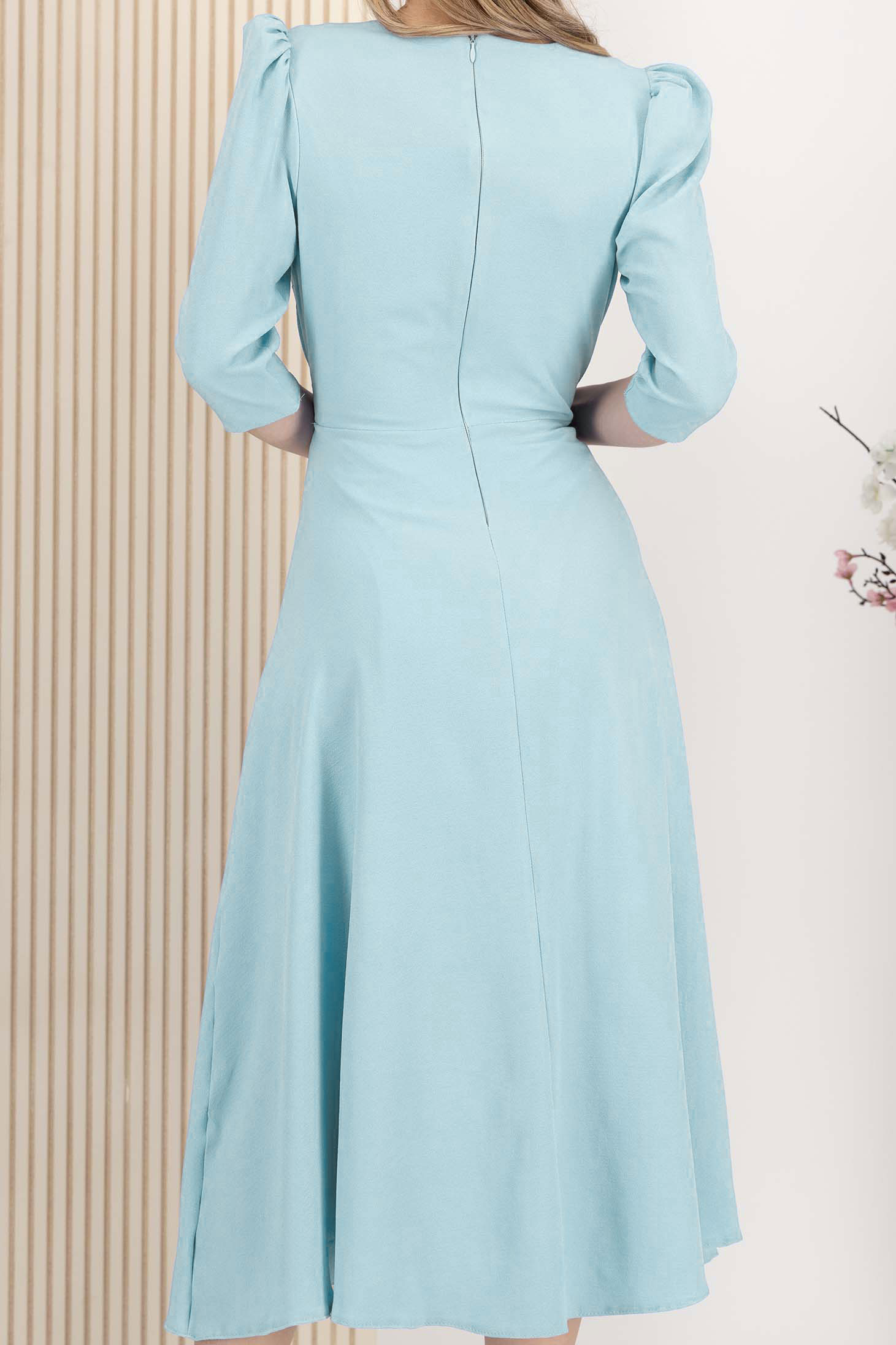 StarShinerS plava svijetla haljina midi cloche georgette 5 - StarShinerS.hr