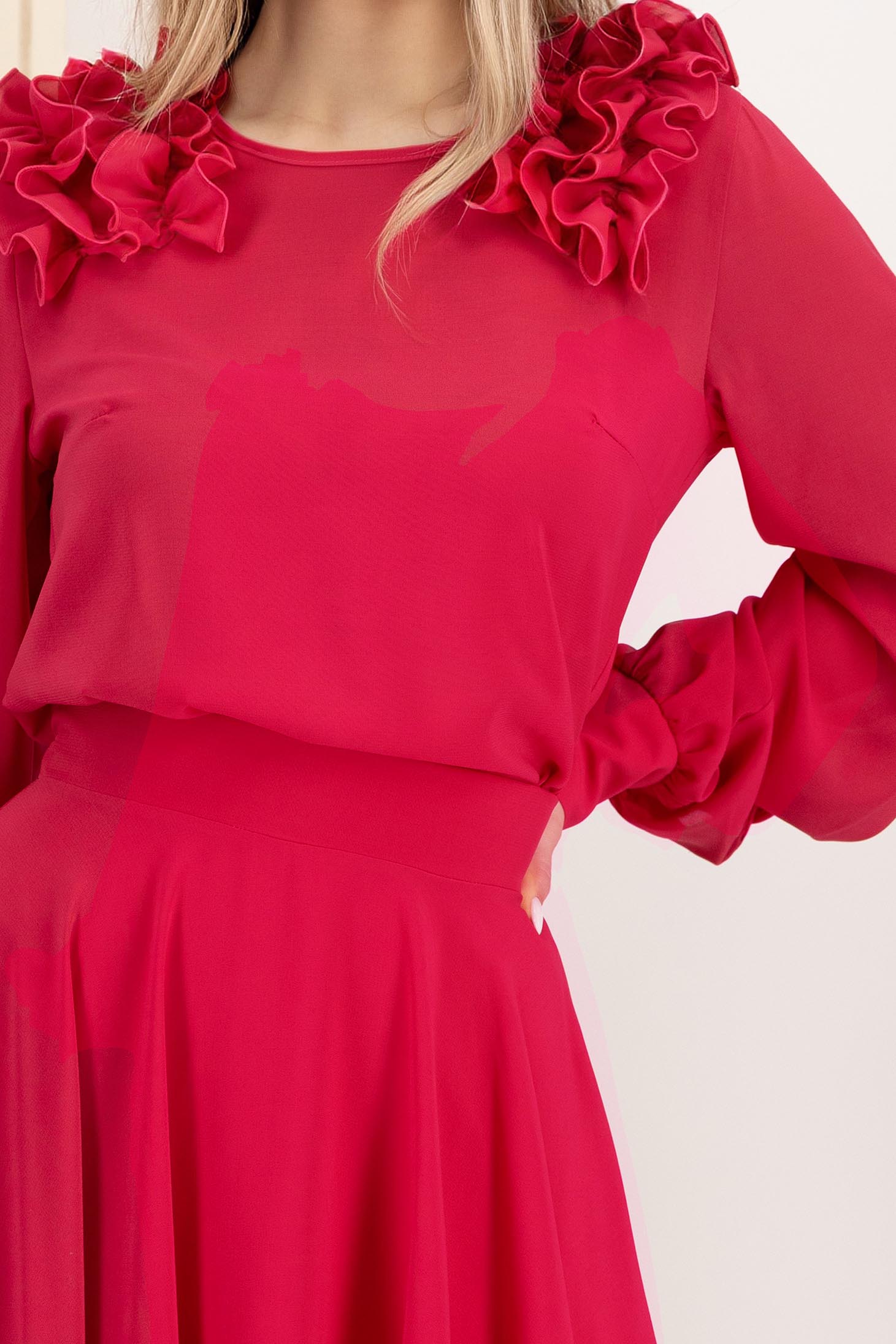 StarShinerS fuksija bluza za žene veo širok 4 - StarShinerS.hr