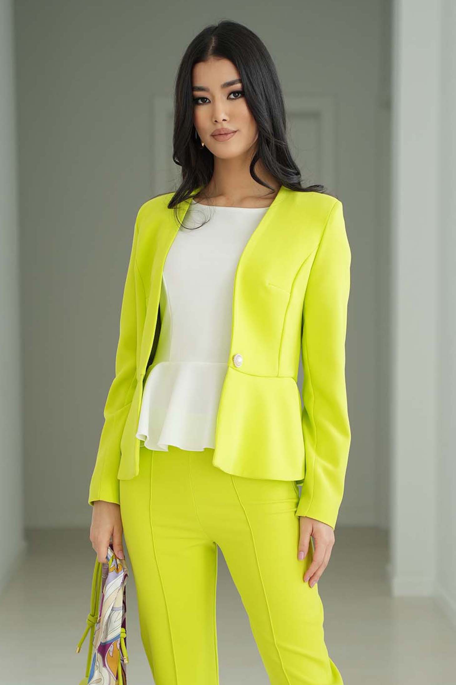 StarShinerS bijelo bluza za žene krep lijevanim 4 - StarShinerS.hr