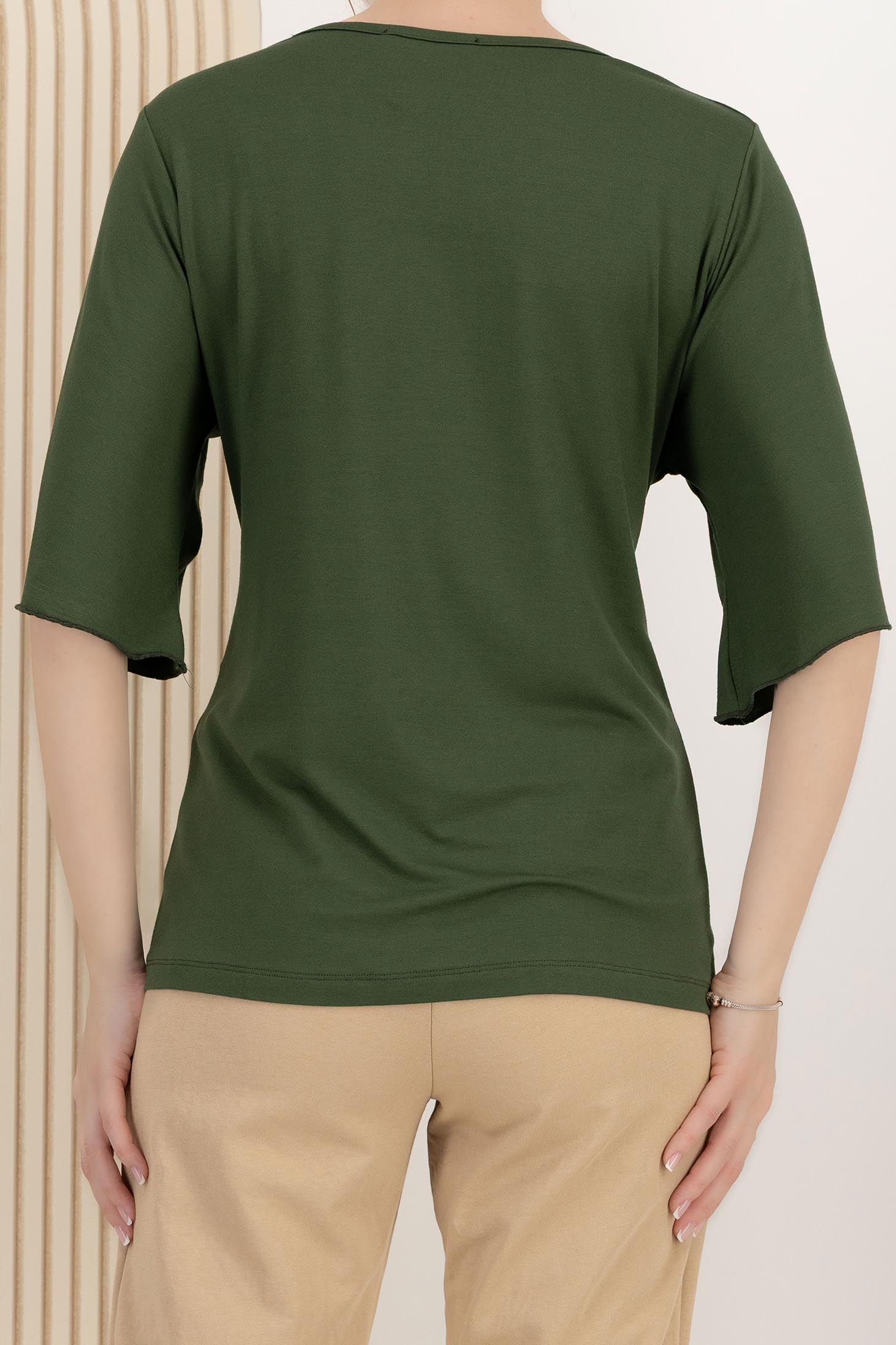 Khaki bluza za žene širok 5 - StarShinerS.hr