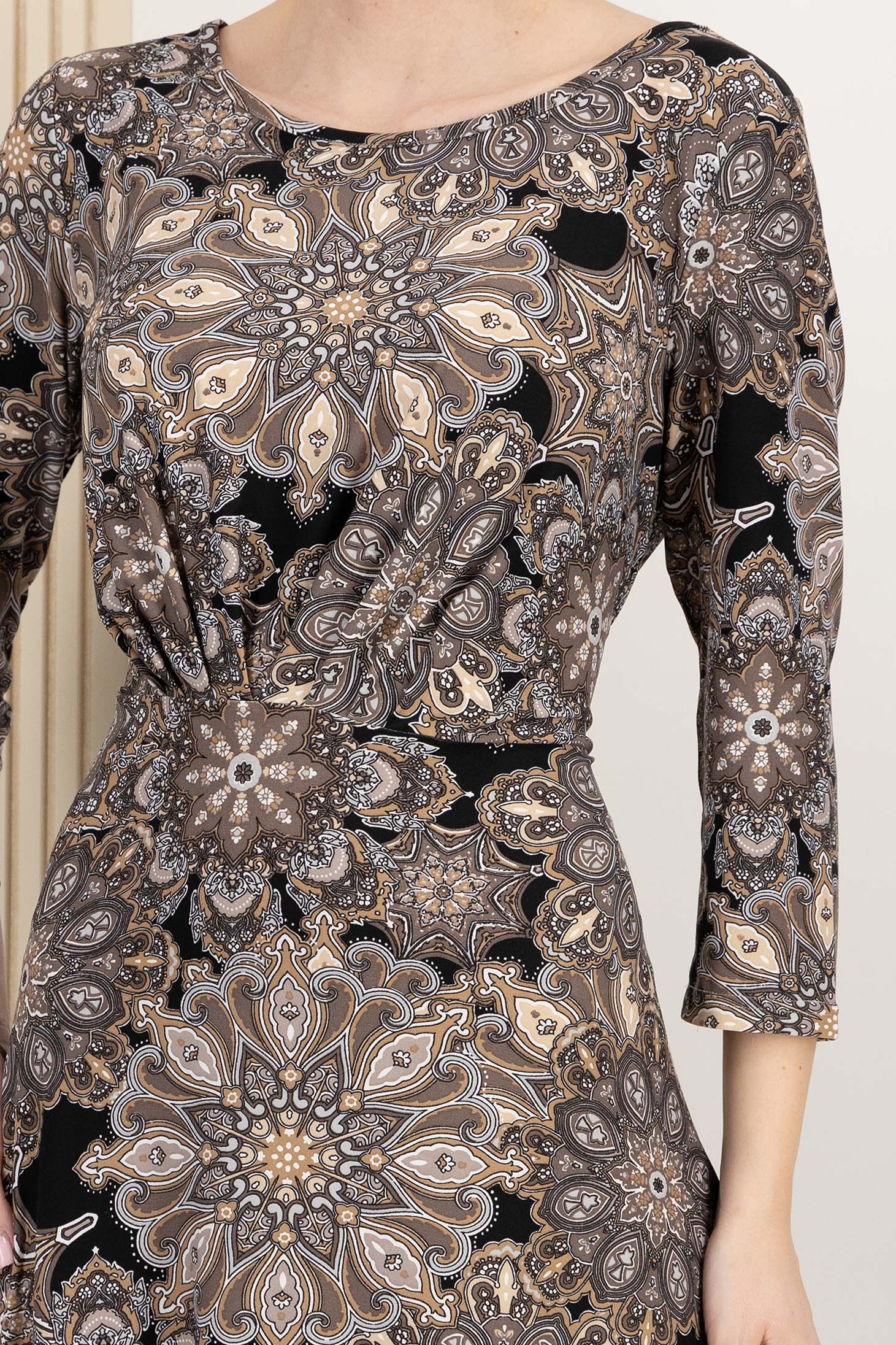 Fekete ruha midi harang lycra 6 - StarShinerS.hu