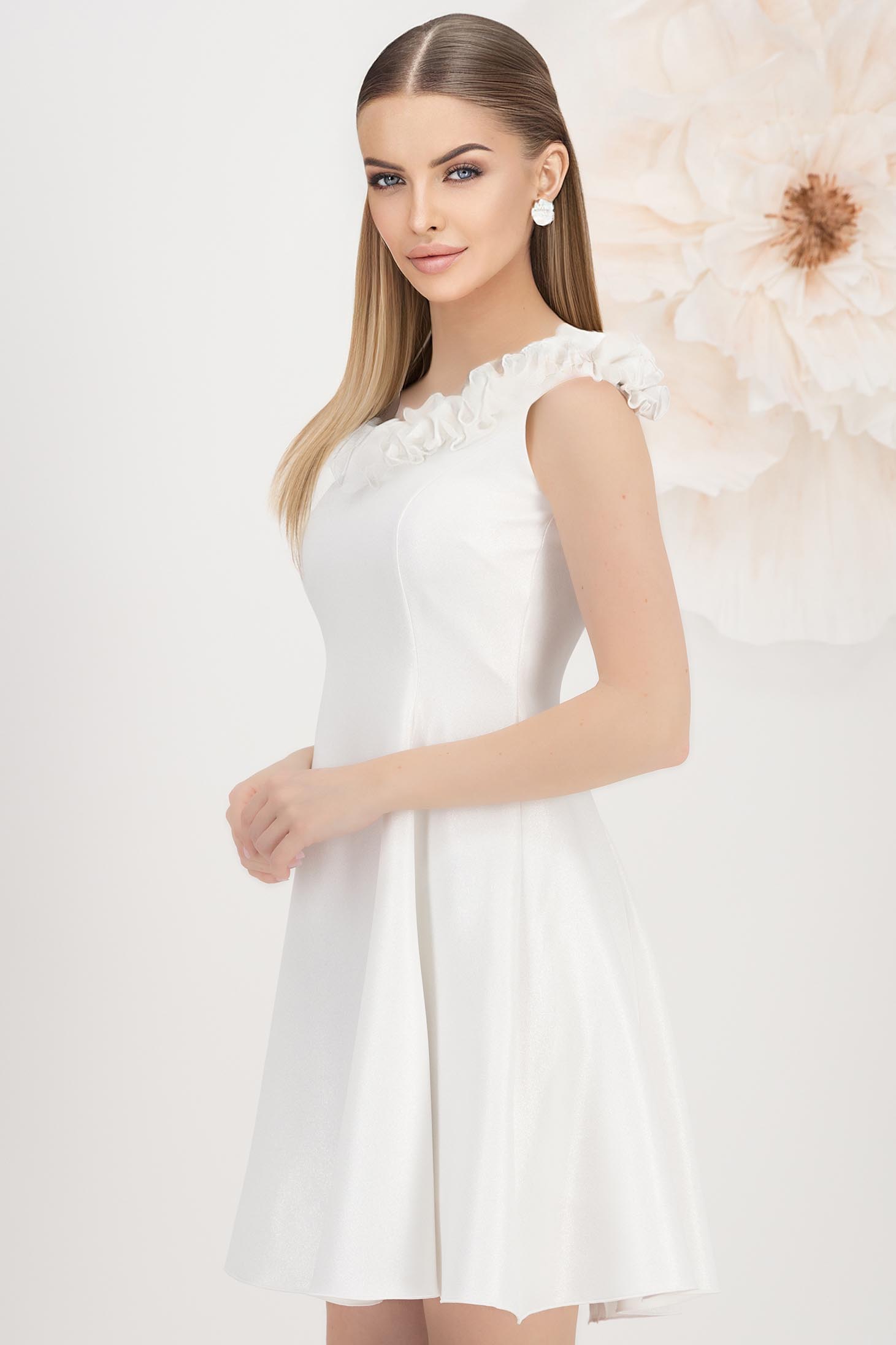 StarShinerS ivory šaty krátký zvonový skleník 2 - StarShinerS.cz