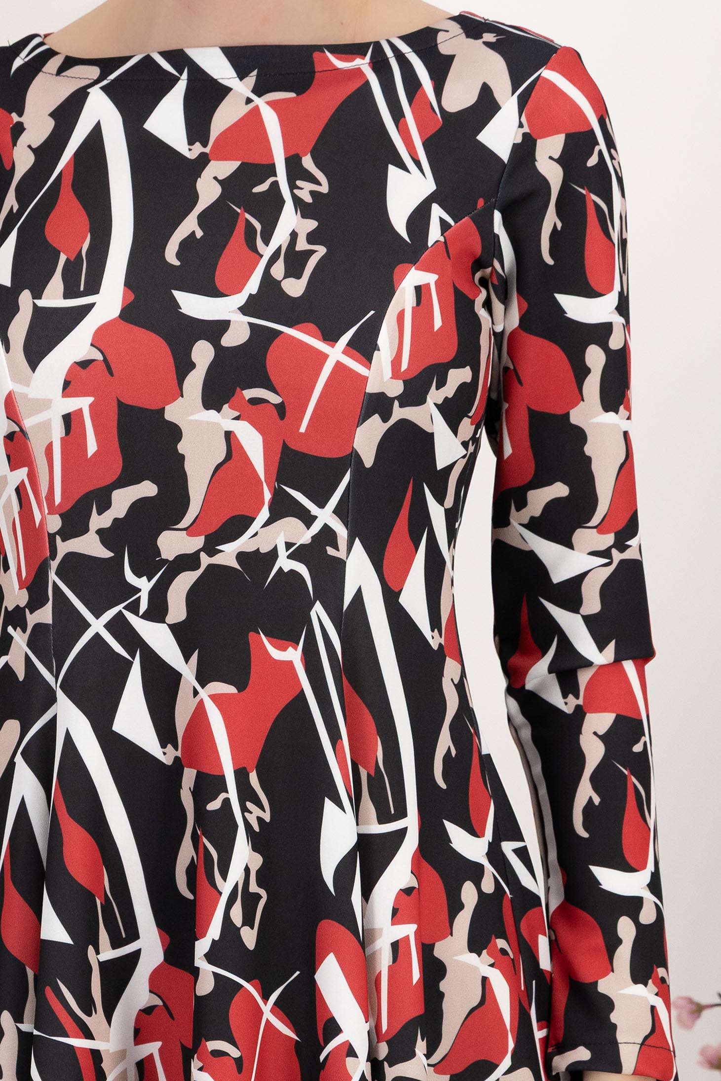Fekete ruha - StarShinerS midi lycra harang 6 - StarShinerS.hu