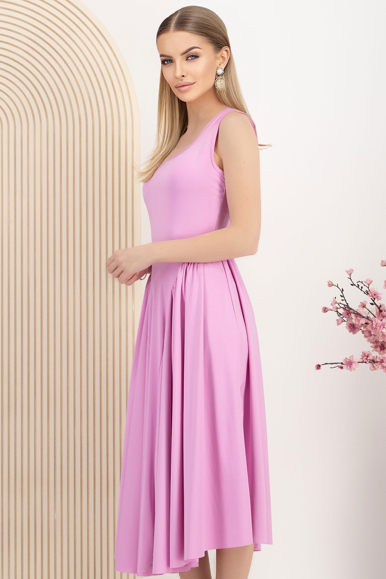 Pink ruha midi lycra harang 3 - StarShinerS.hu