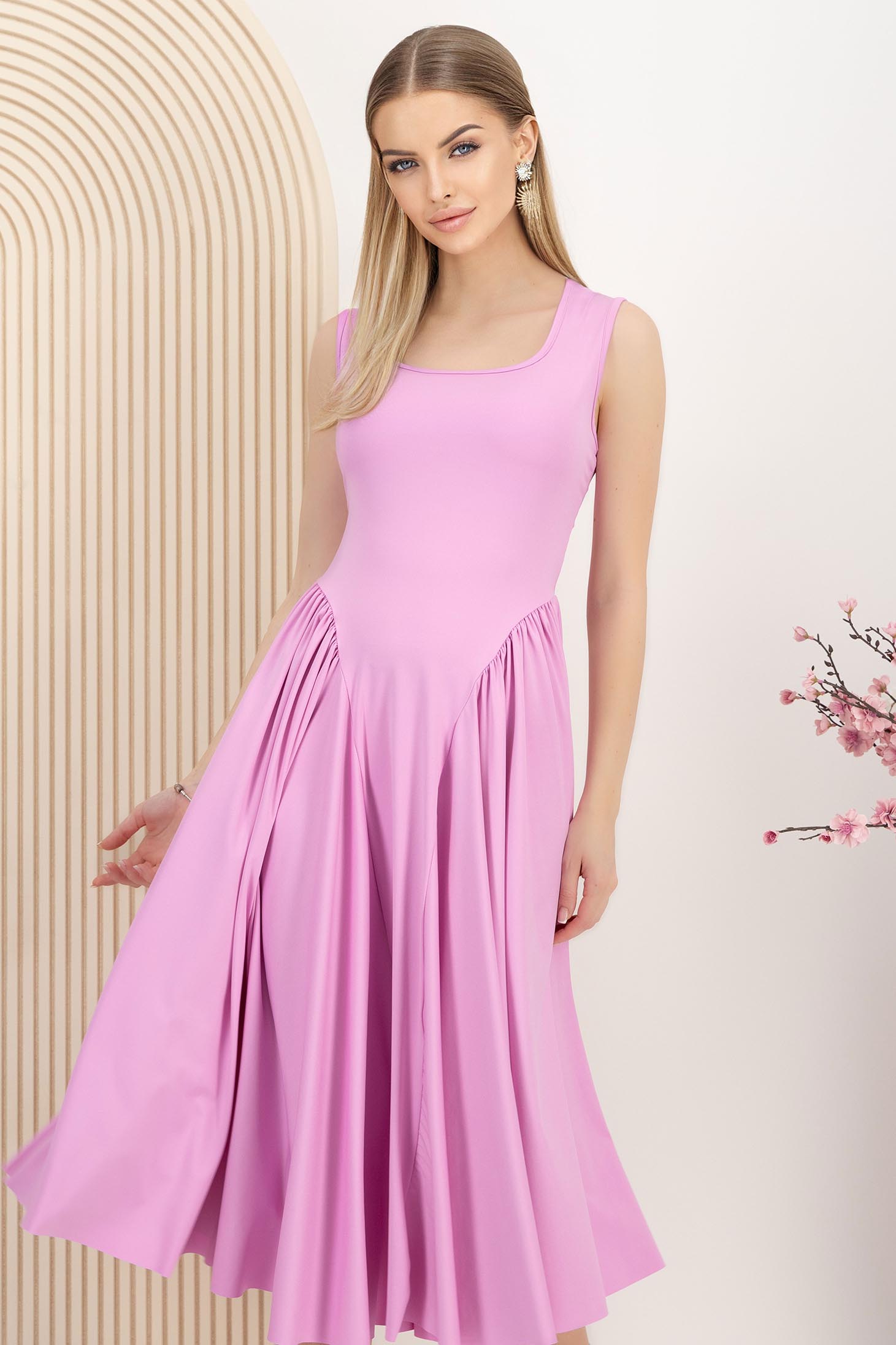 Pink ruha midi lycra harang 2 - StarShinerS.hu