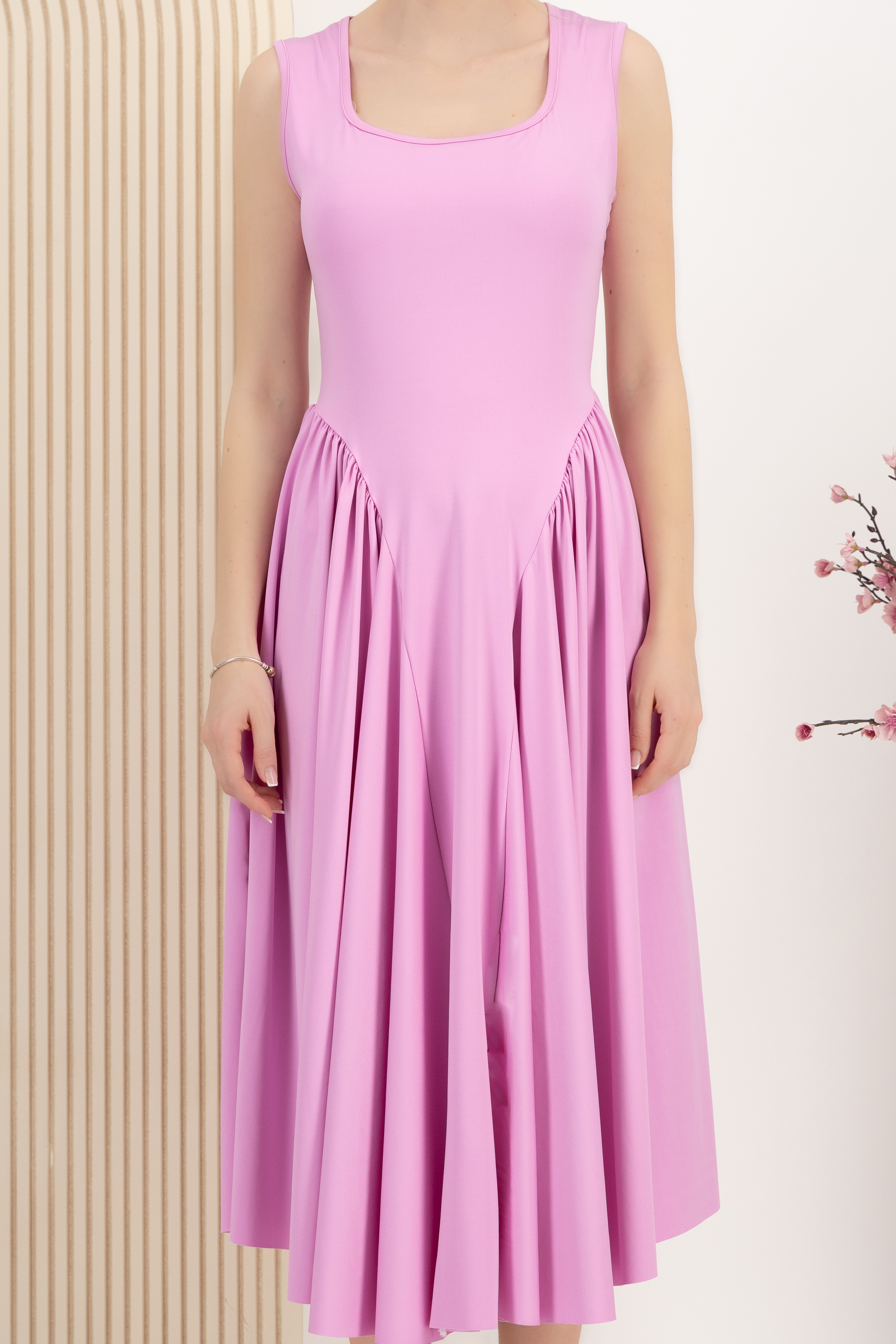 Pink ruha midi lycra harang 4 - StarShinerS.hu