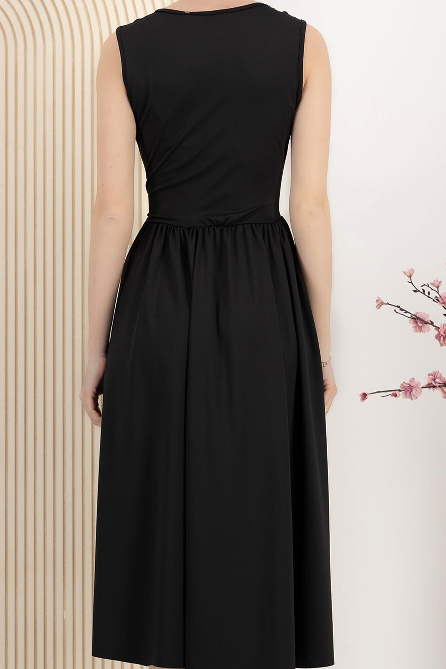 Crno haljina midi cloche 5 - StarShinerS.hr