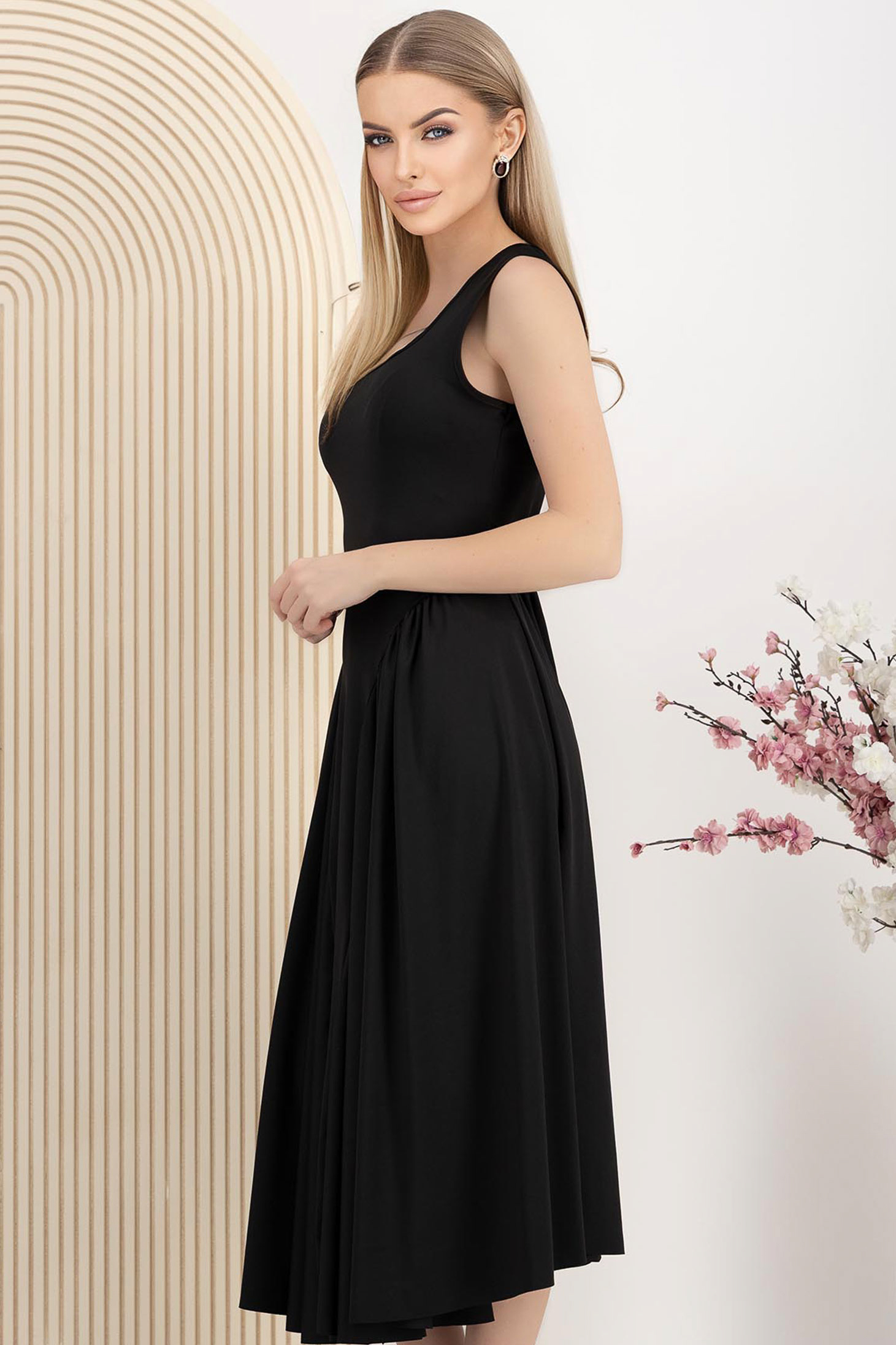 Crno haljina midi cloche 2 - StarShinerS.hr