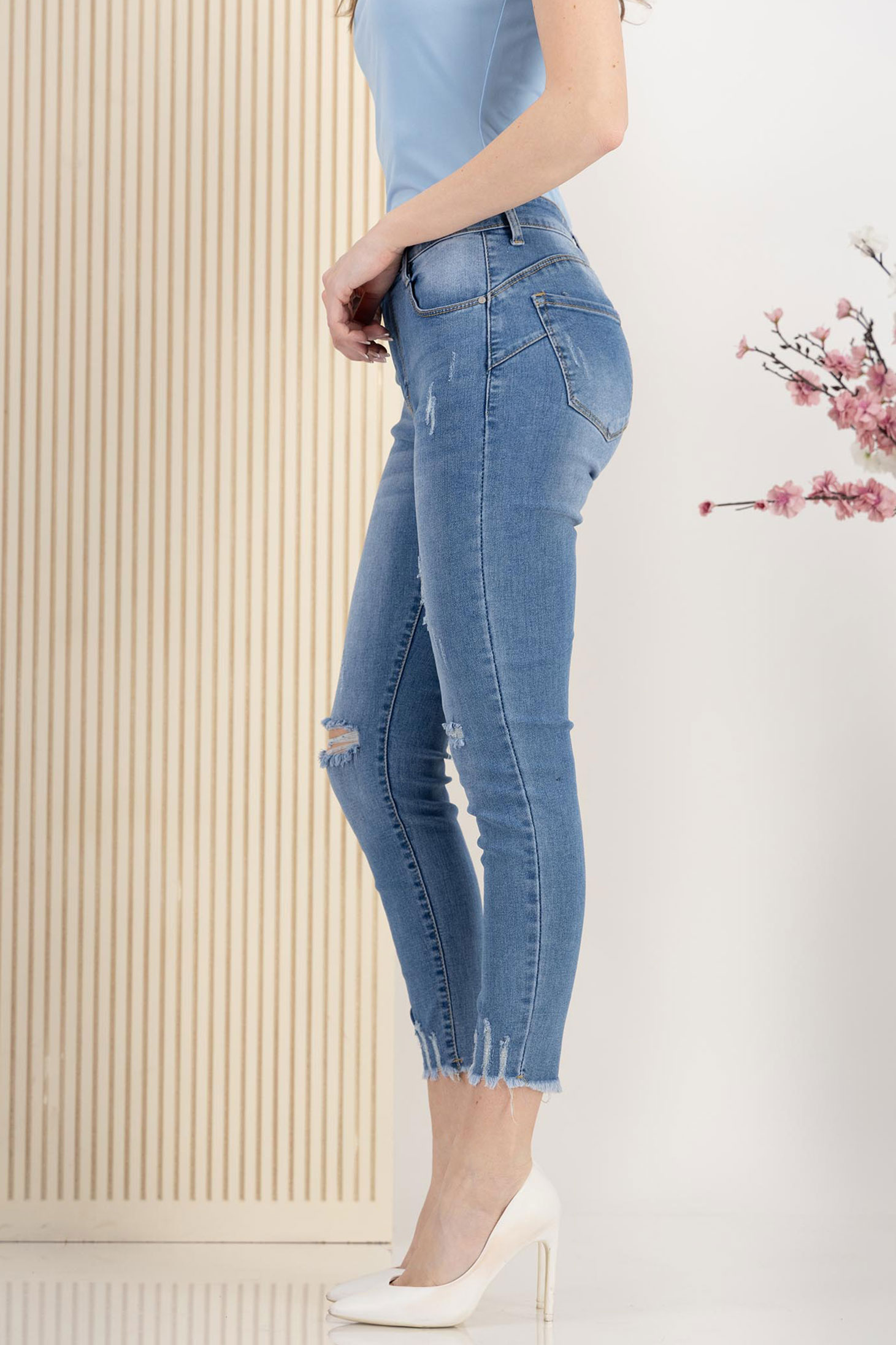 Kék farmer hosszú skinny 3 - StarShinerS.hu
