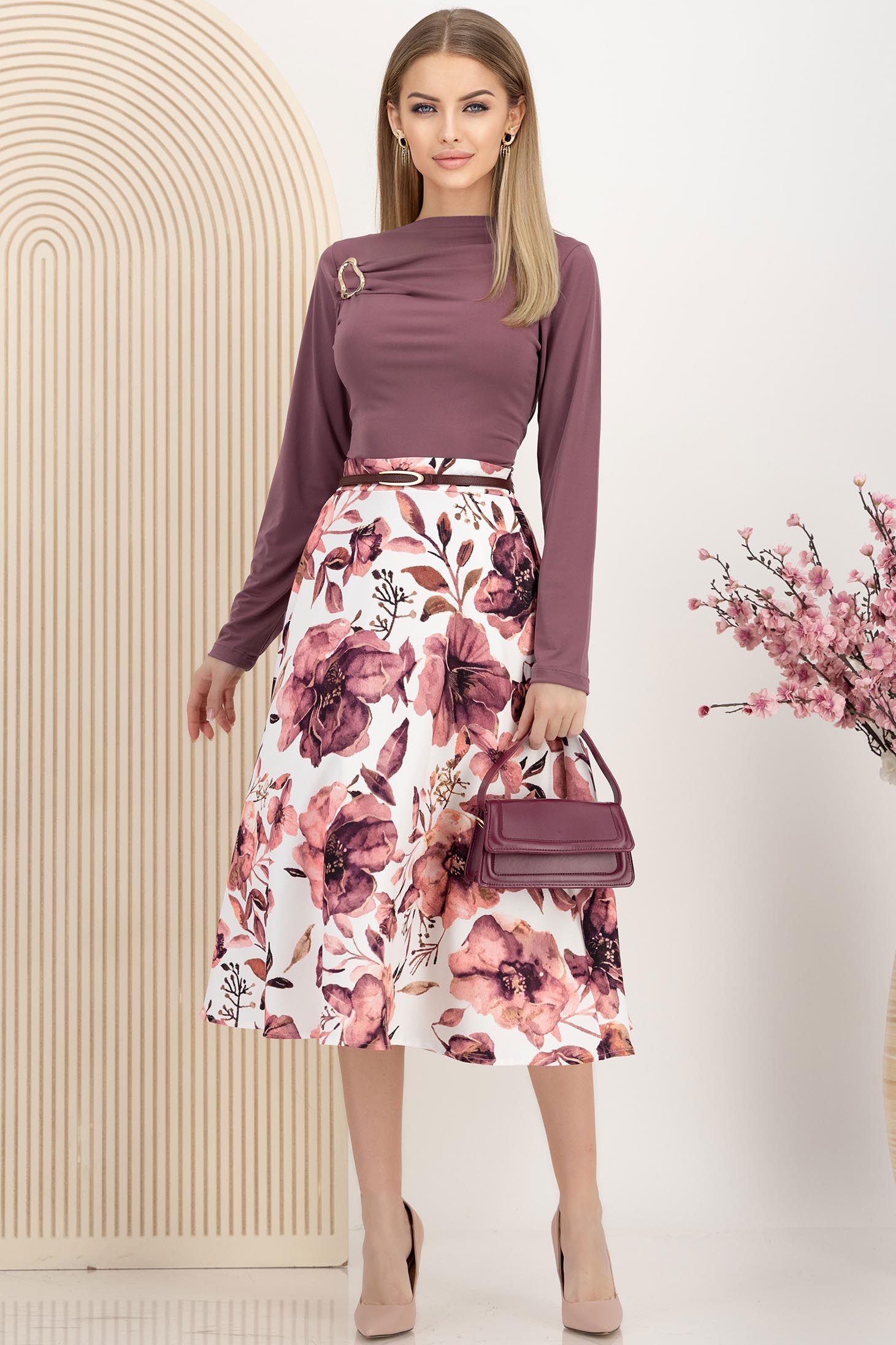 Ljubičast bluza za žene širok 3 - StarShinerS.hr