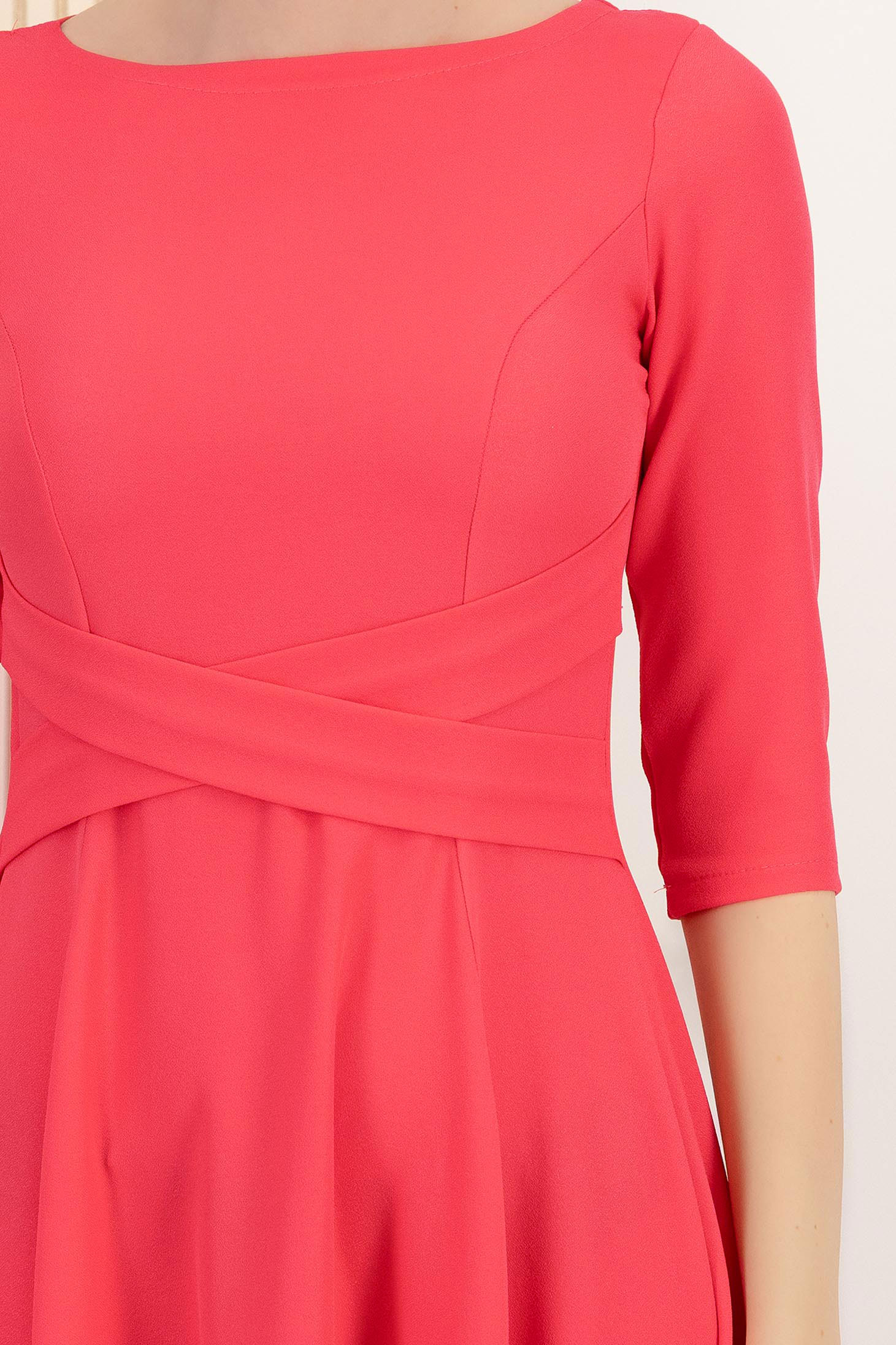 StarShinerS roza haljina midi cloche georgette 6 - StarShinerS.hr