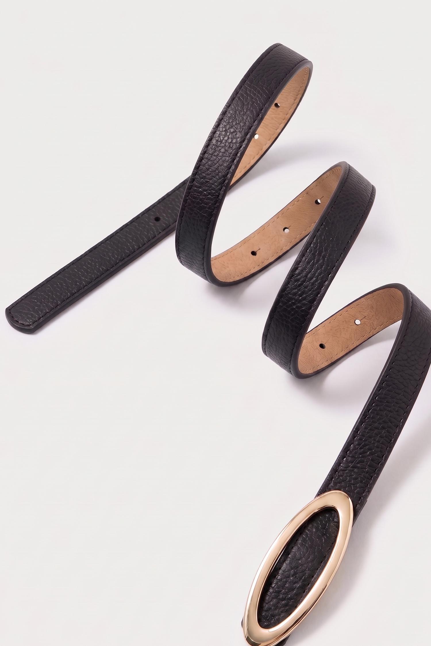 Curea din piele ecologica neagra cu catarama decorativa 5 - StarShinerS.ro