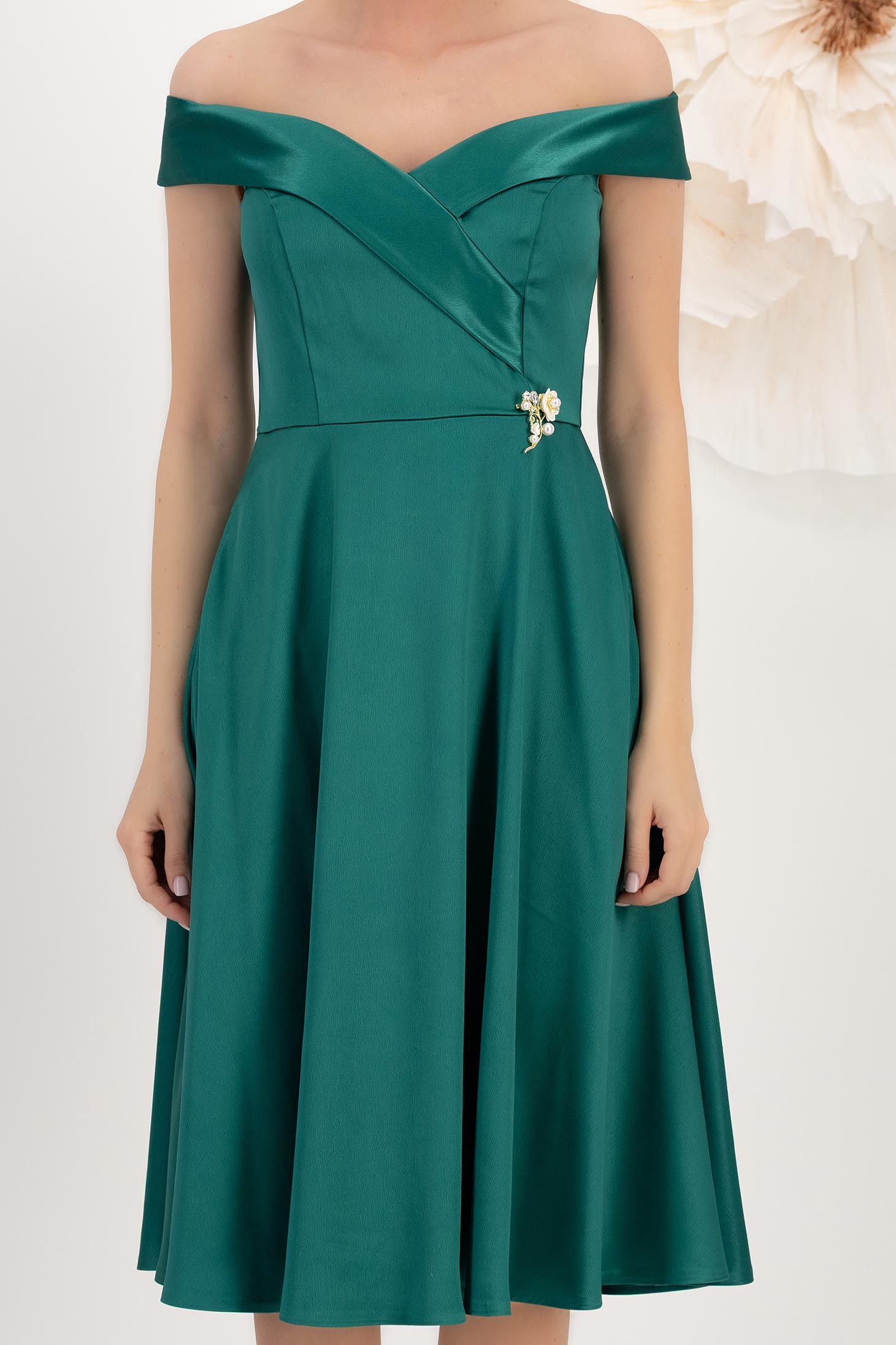 StarShinerS zelen haljina taft midi cloche 5 - StarShinerS.hr