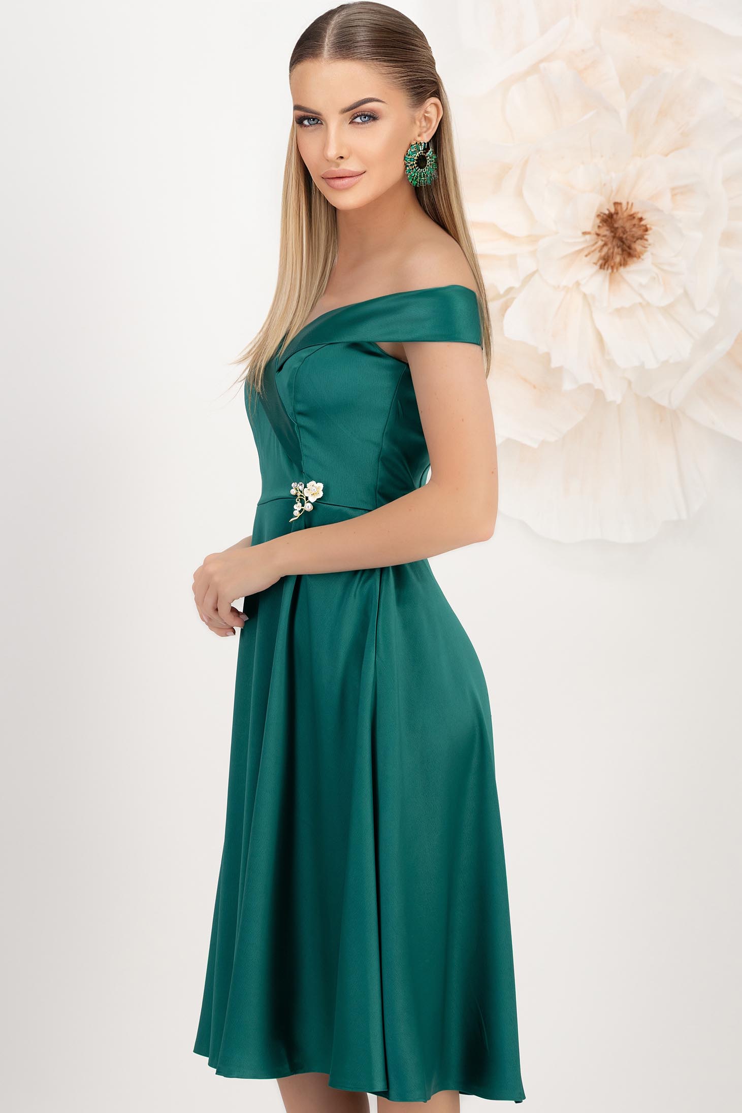 StarShinerS zelen haljina taft midi cloche 3 - StarShinerS.hr