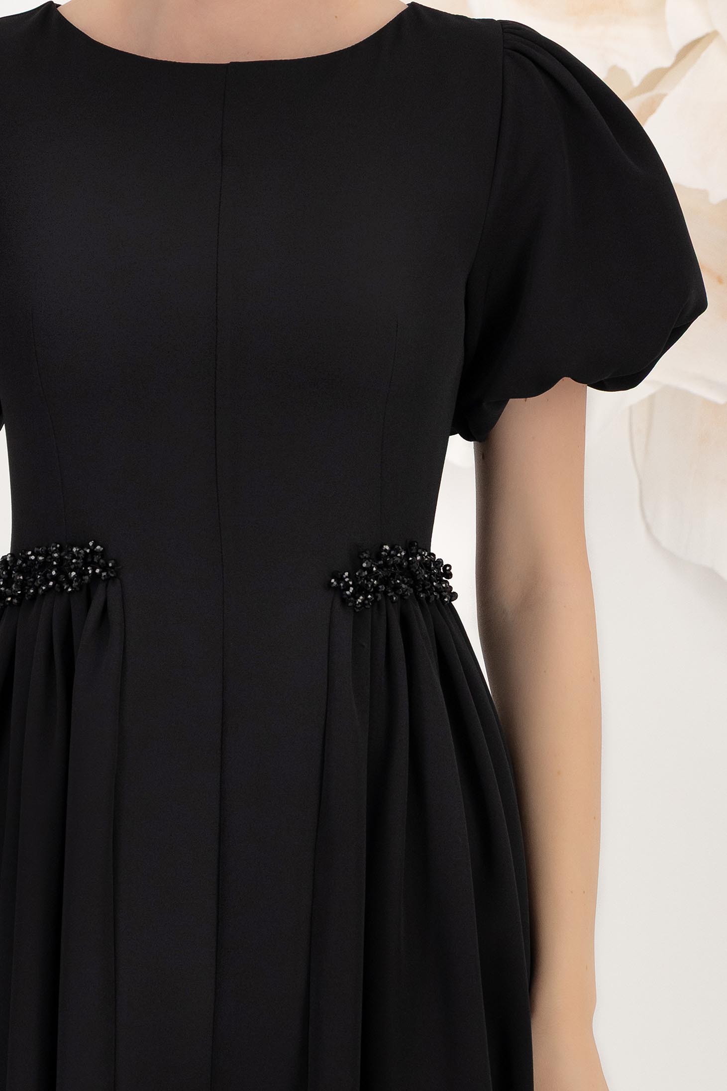 StarShinerS crno haljina midi tkanine cloche 6 - StarShinerS.hr