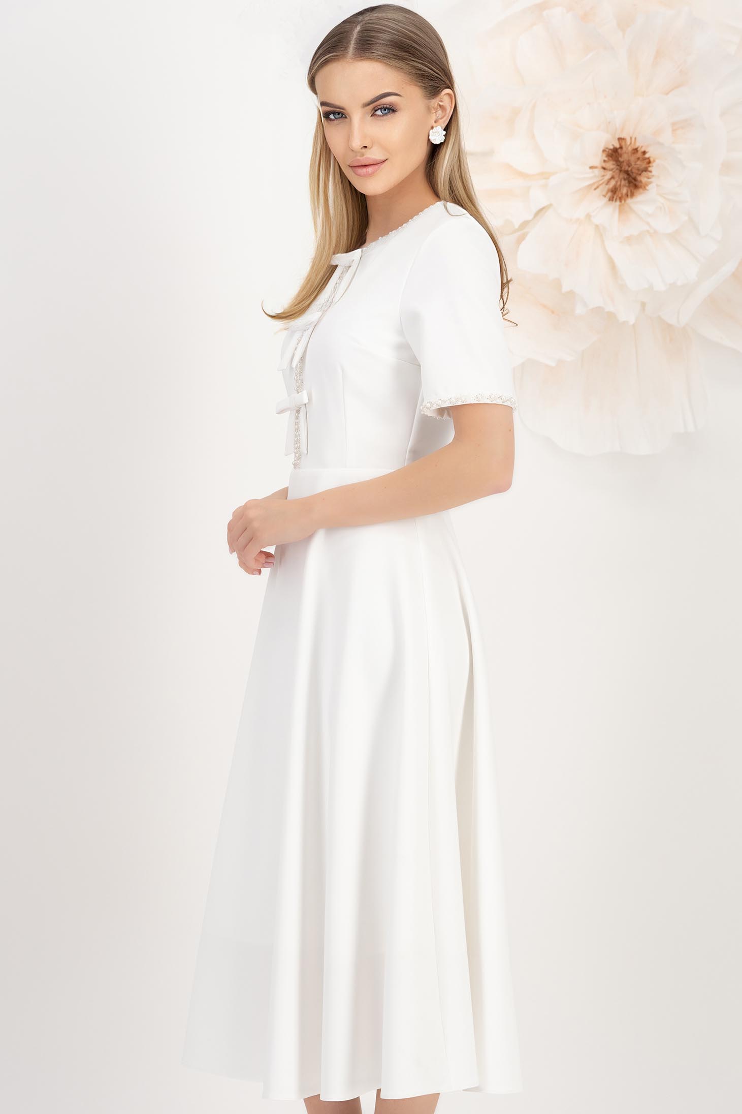 StarShinerS tkanine cloche midi bijelo haljina 3 - StarShinerS.hr