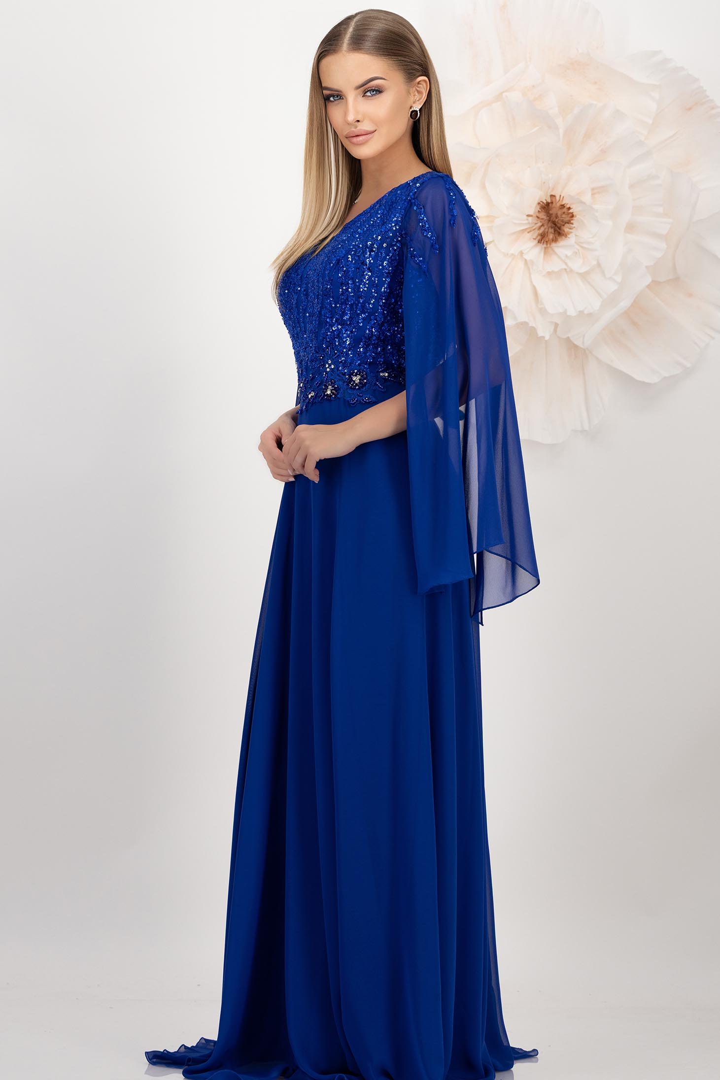 Plava haljina veo cloche 2 - StarShinerS.hr