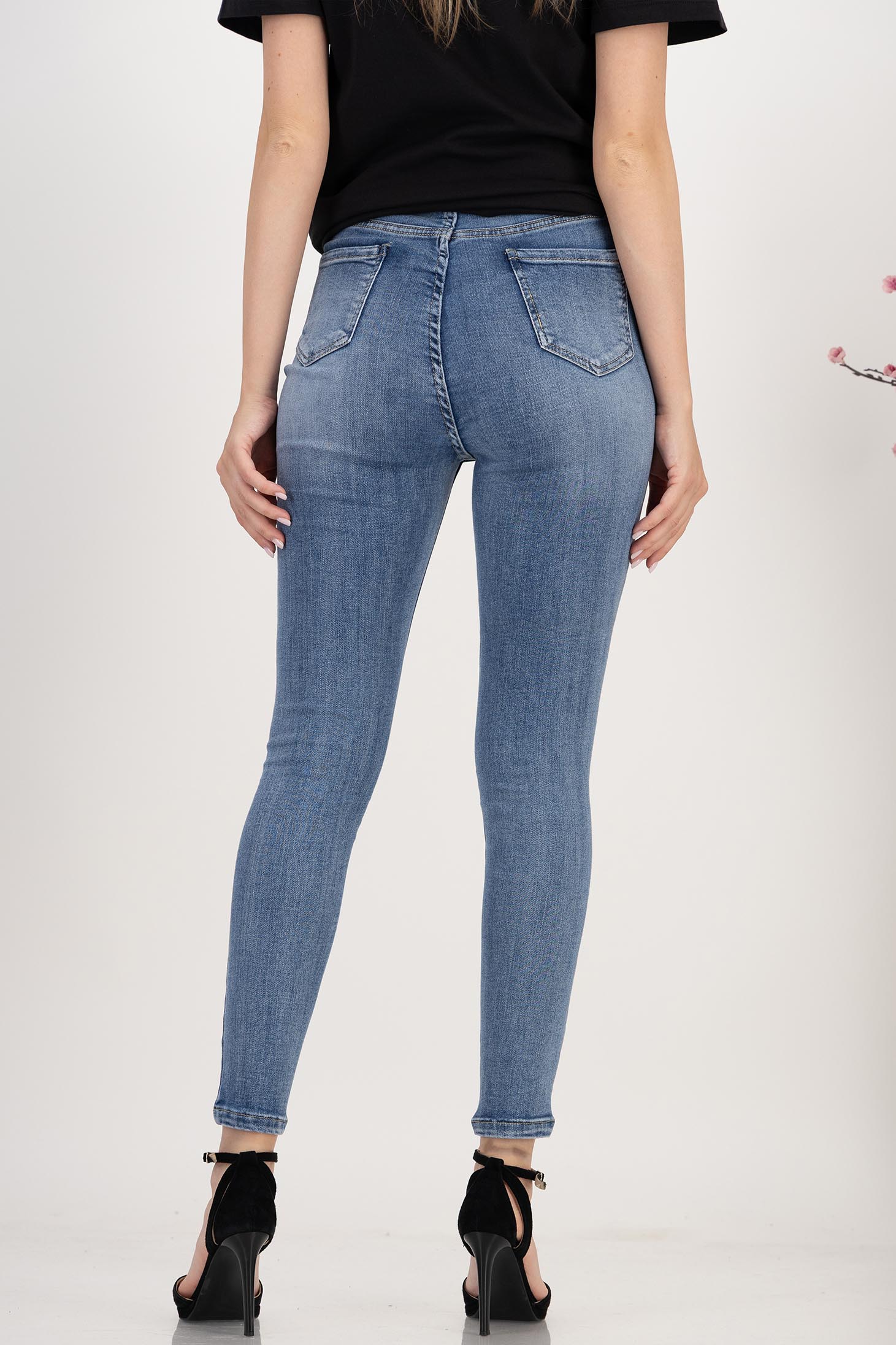 Plava ženske traperice dug skinny 4 - StarShinerS.hr