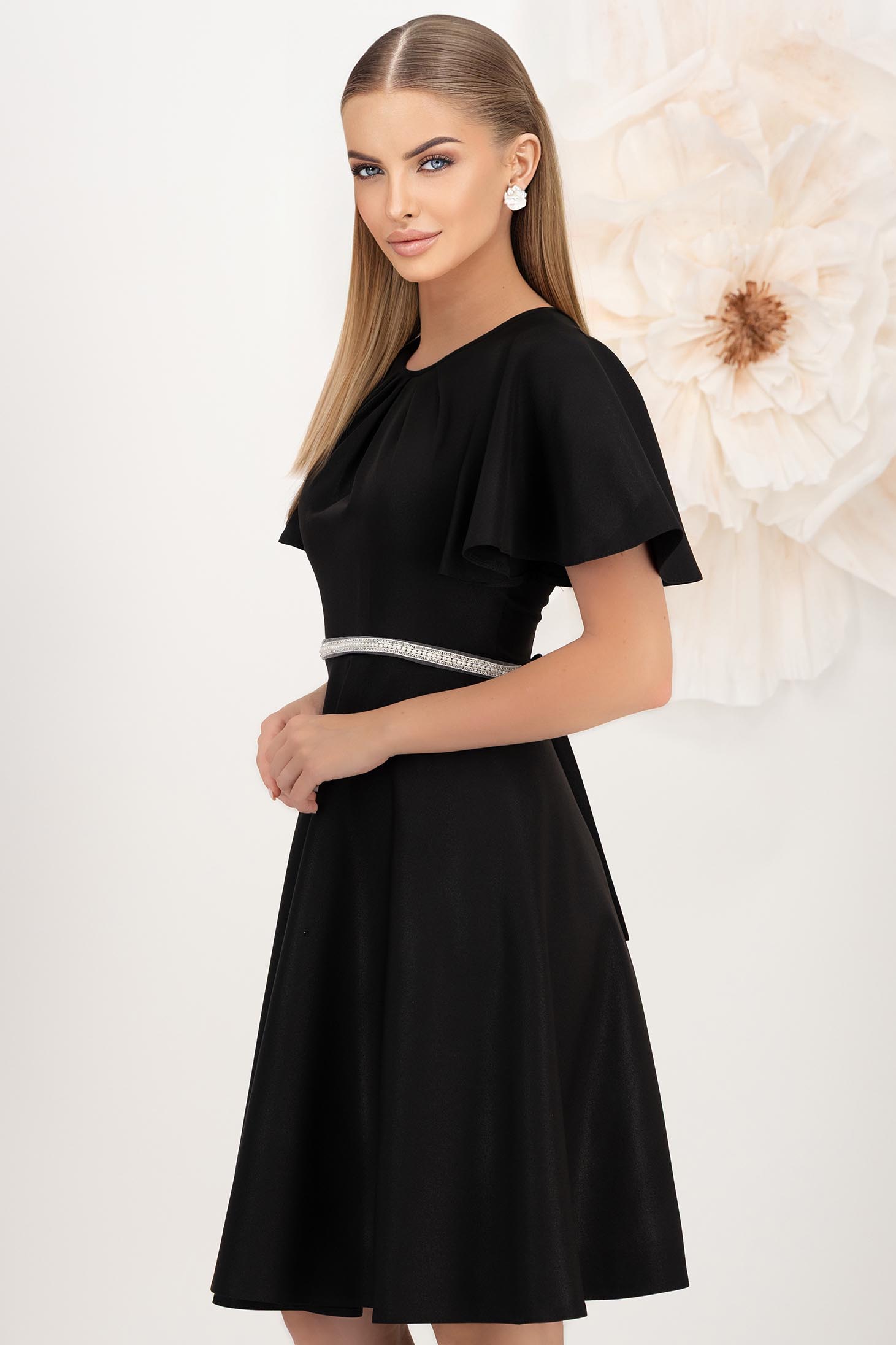 StarShinerS crno haljina tkanine cloche 2 - StarShinerS.hr