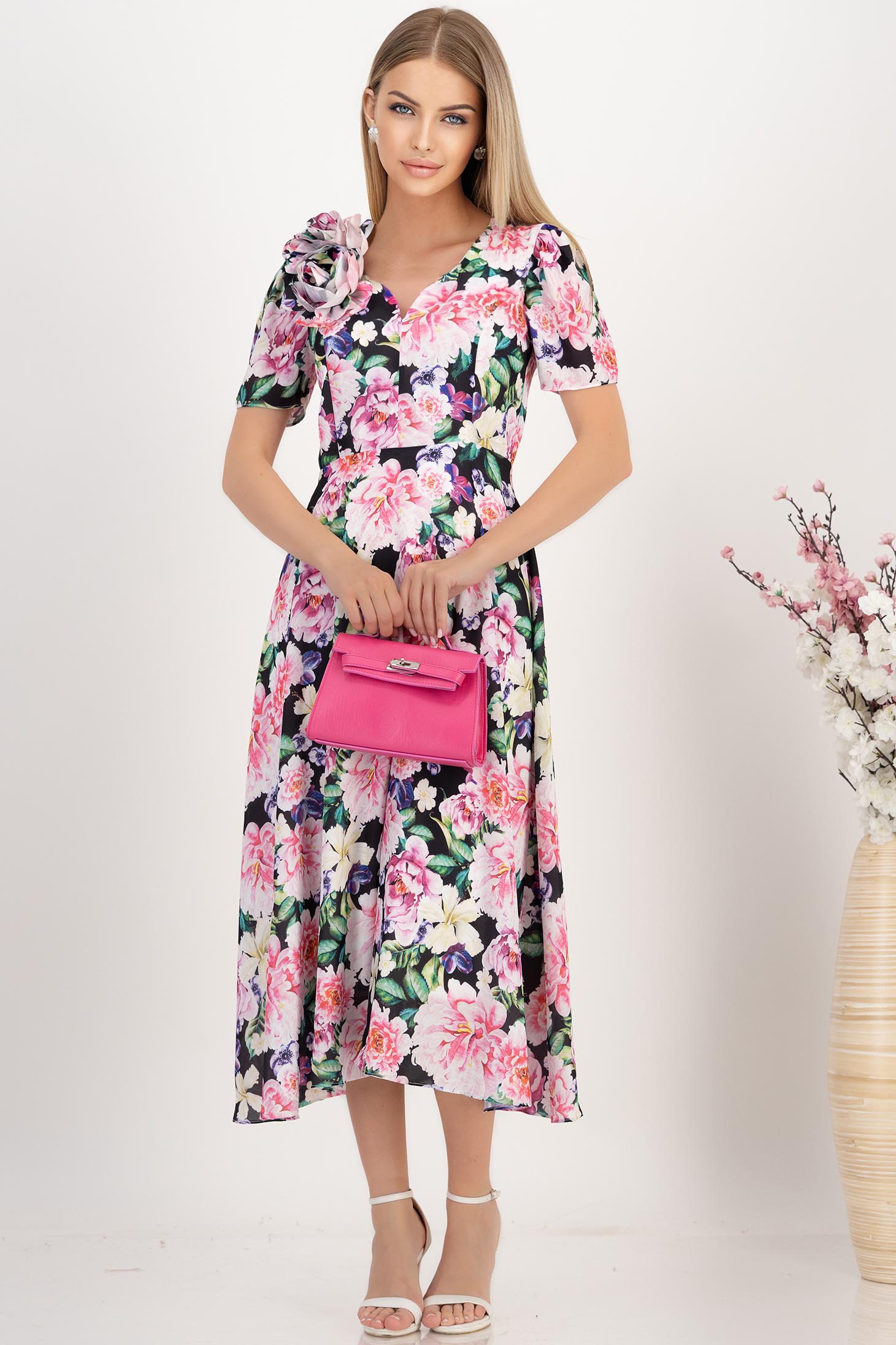 StarShinerS crno haljina veo midi cloche 3 - StarShinerS.hr