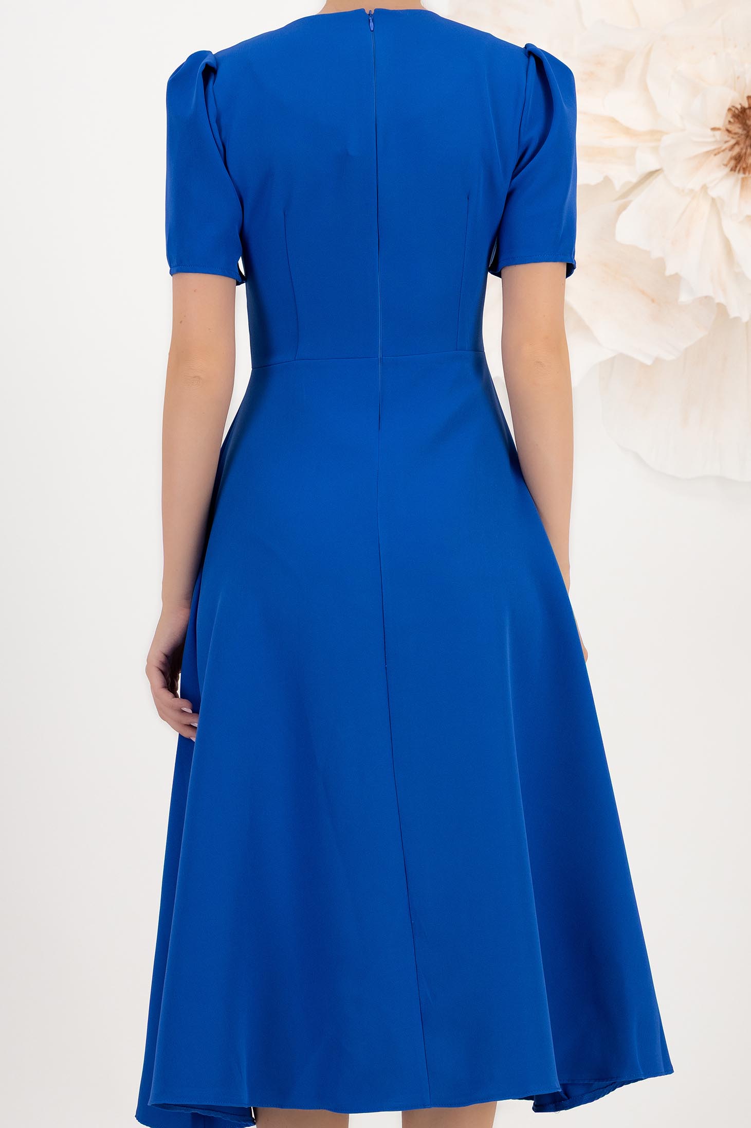 StarShinerS plava haljina midi cloche pamuk 5 - StarShinerS.hr