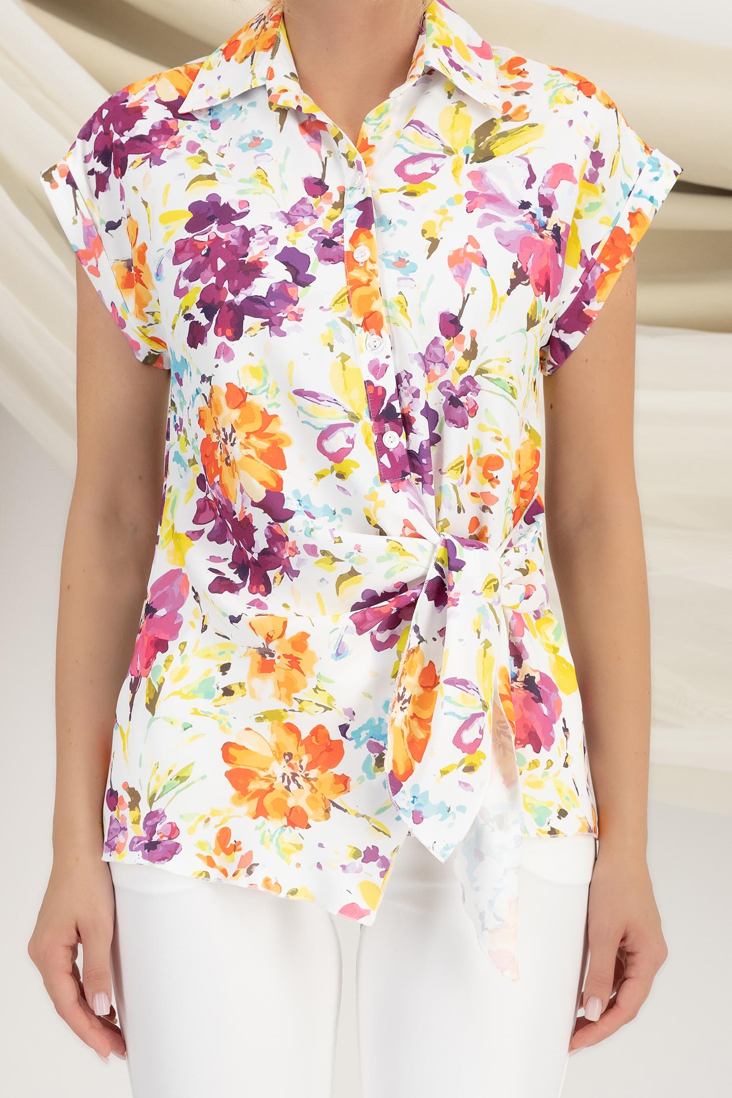 StarShinerS bijelo bluza za žene tanki materijal širok 4 - StarShinerS.hr