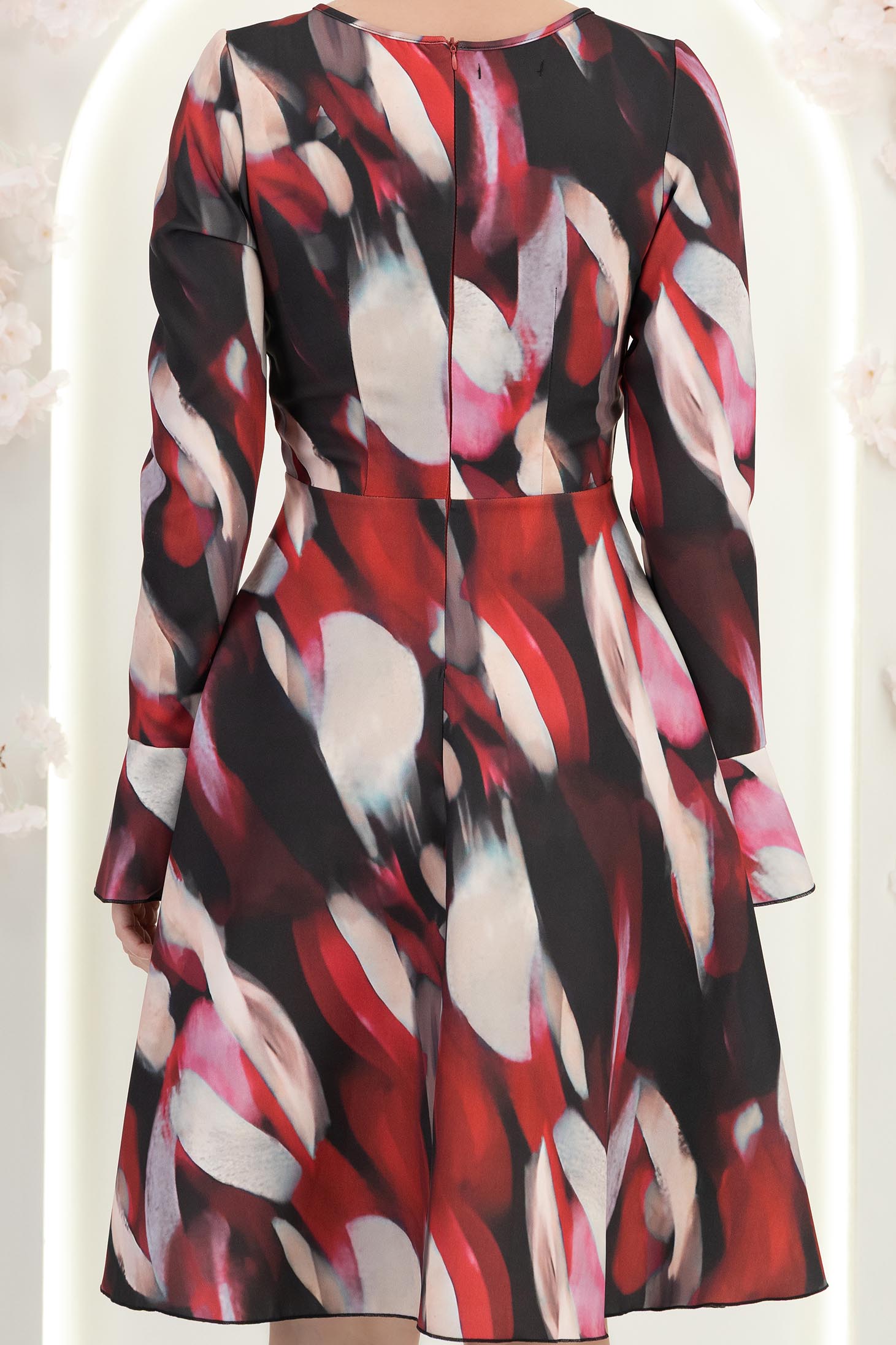 Třešňová šaty zvonový skleník krátký 6 - StarShinerS.cz