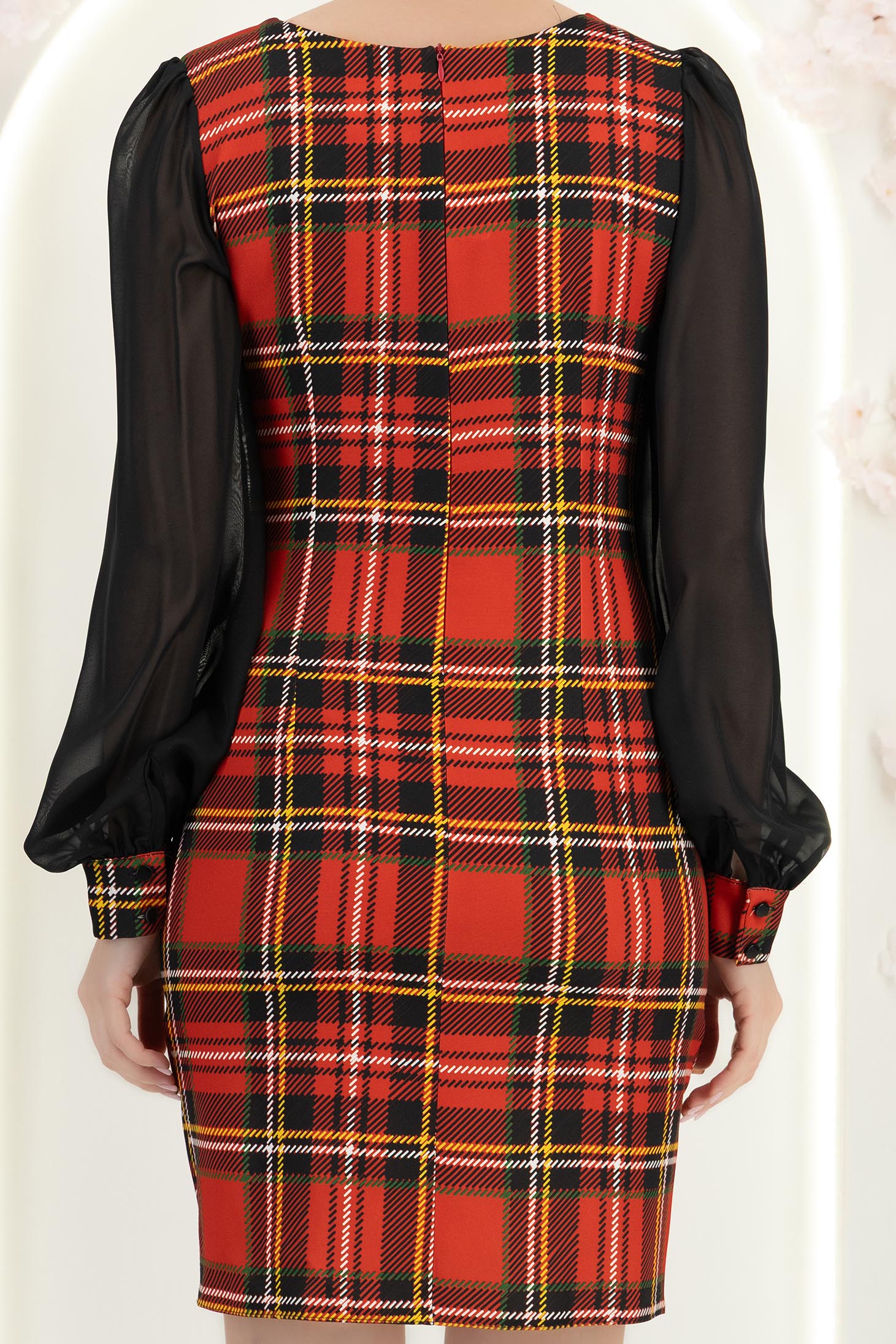 StarShinerS červená šaty typ tužky 6 - StarShinerS.cz