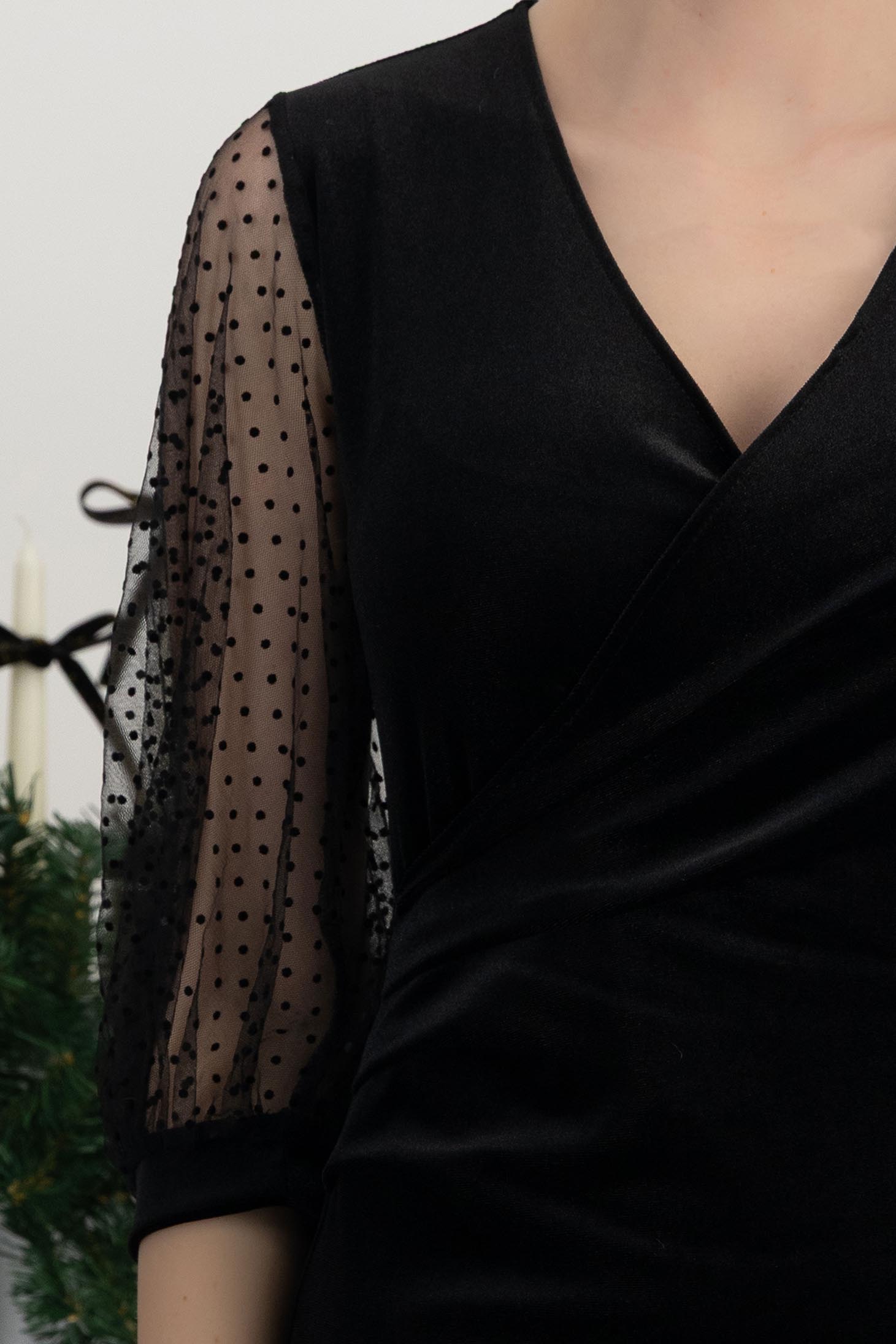 StarShinerS crno haljina baršun vrsta olovke 4 - StarShinerS.hr