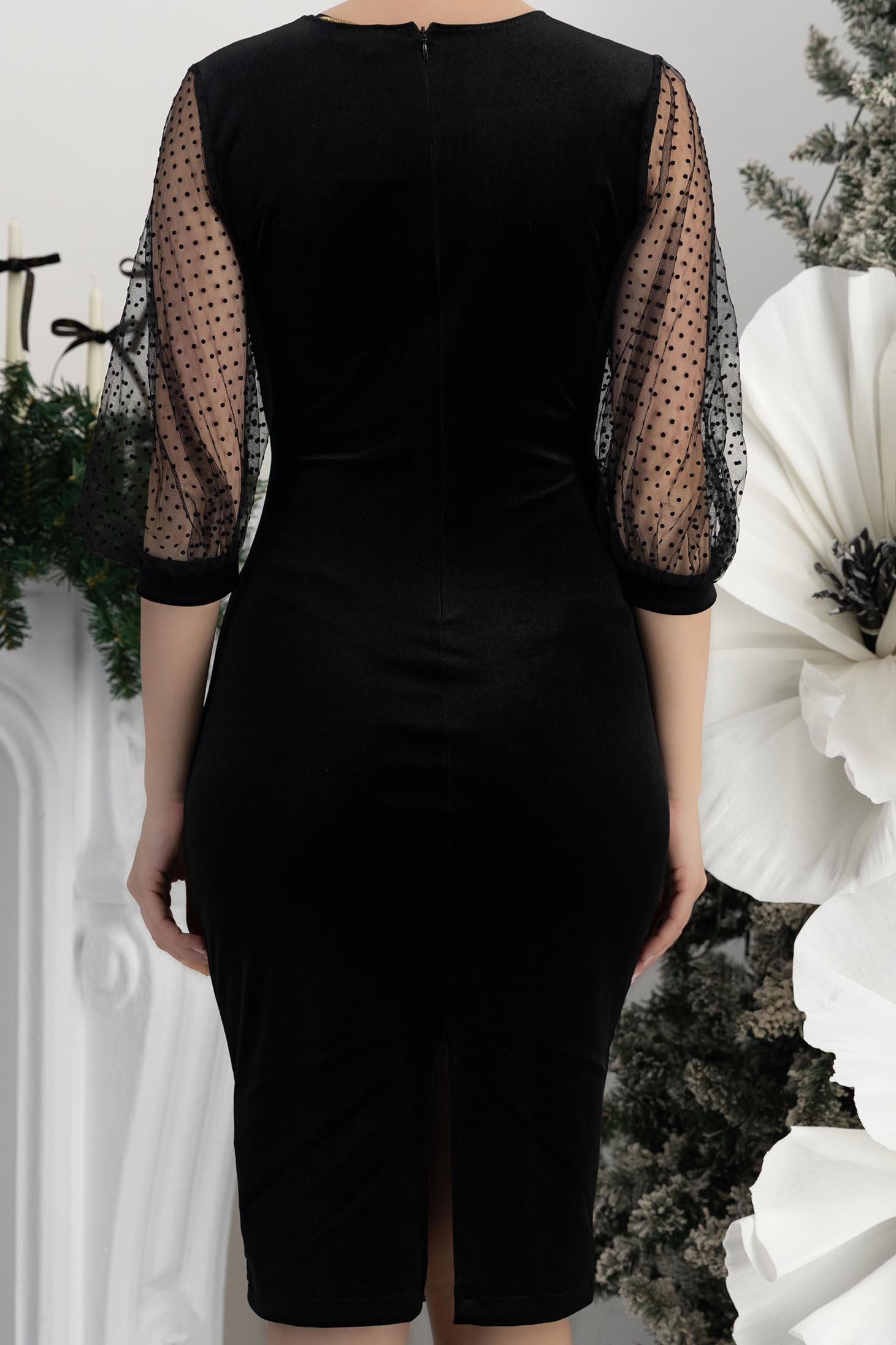 StarShinerS crno haljina baršun vrsta olovke 6 - StarShinerS.hr