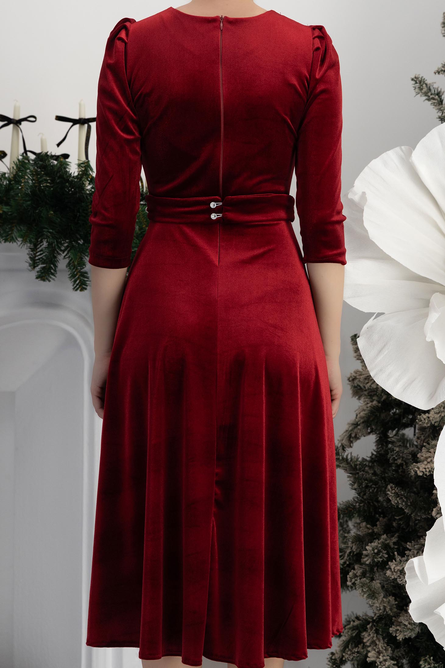 Burgundy bársony harang ruha 6 - StarShinerS.hu