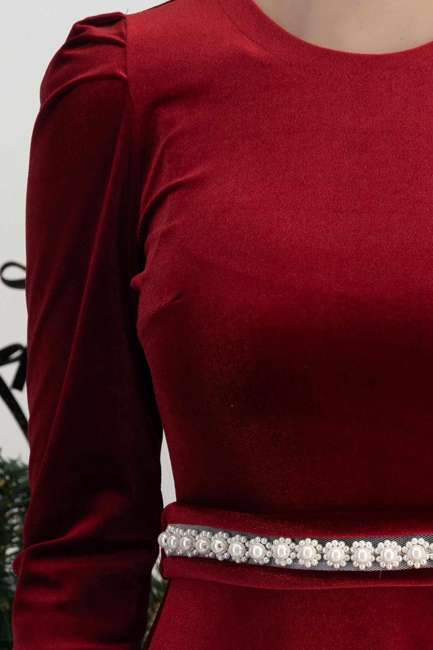 Burgundy bársony harang ruha 5 - StarShinerS.hu