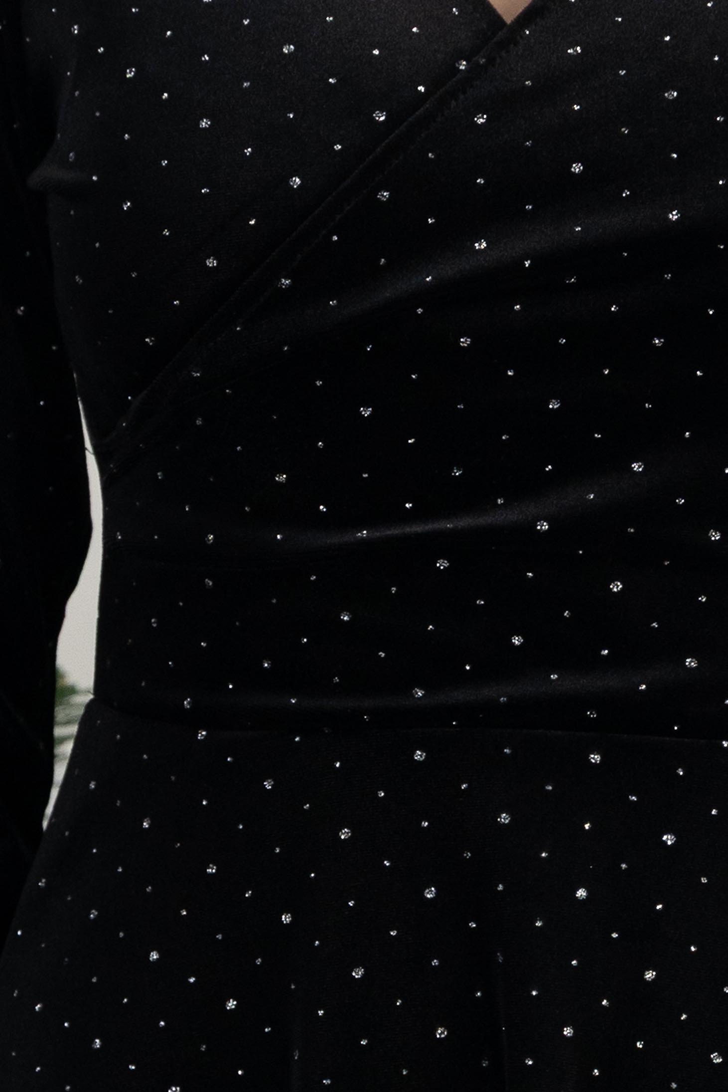 StarShinerS crno haljina cloche baršun kratak 6 - StarShinerS.hr