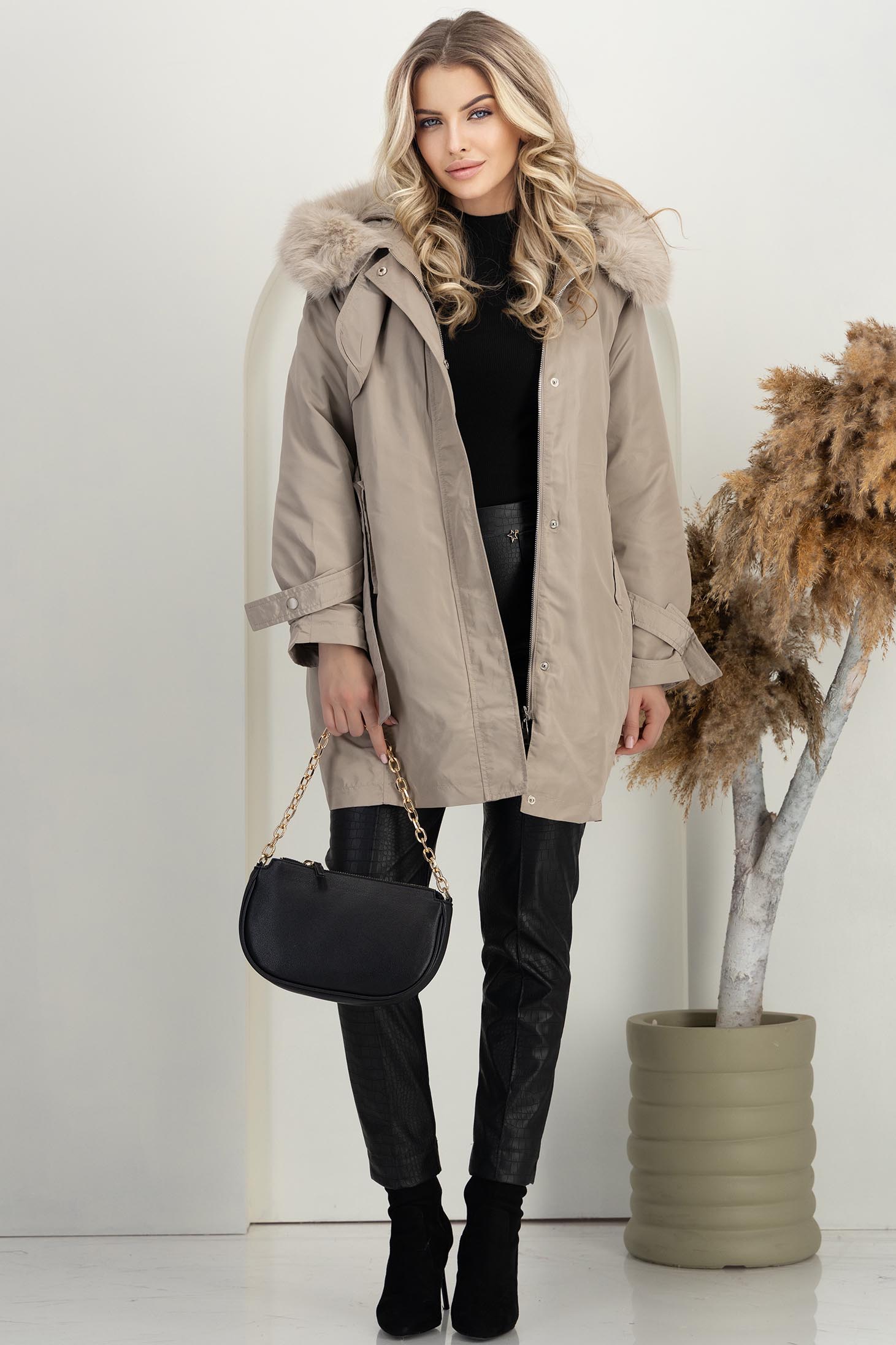 Bež ženska jakna online širok 6 - StarShinerS.hr